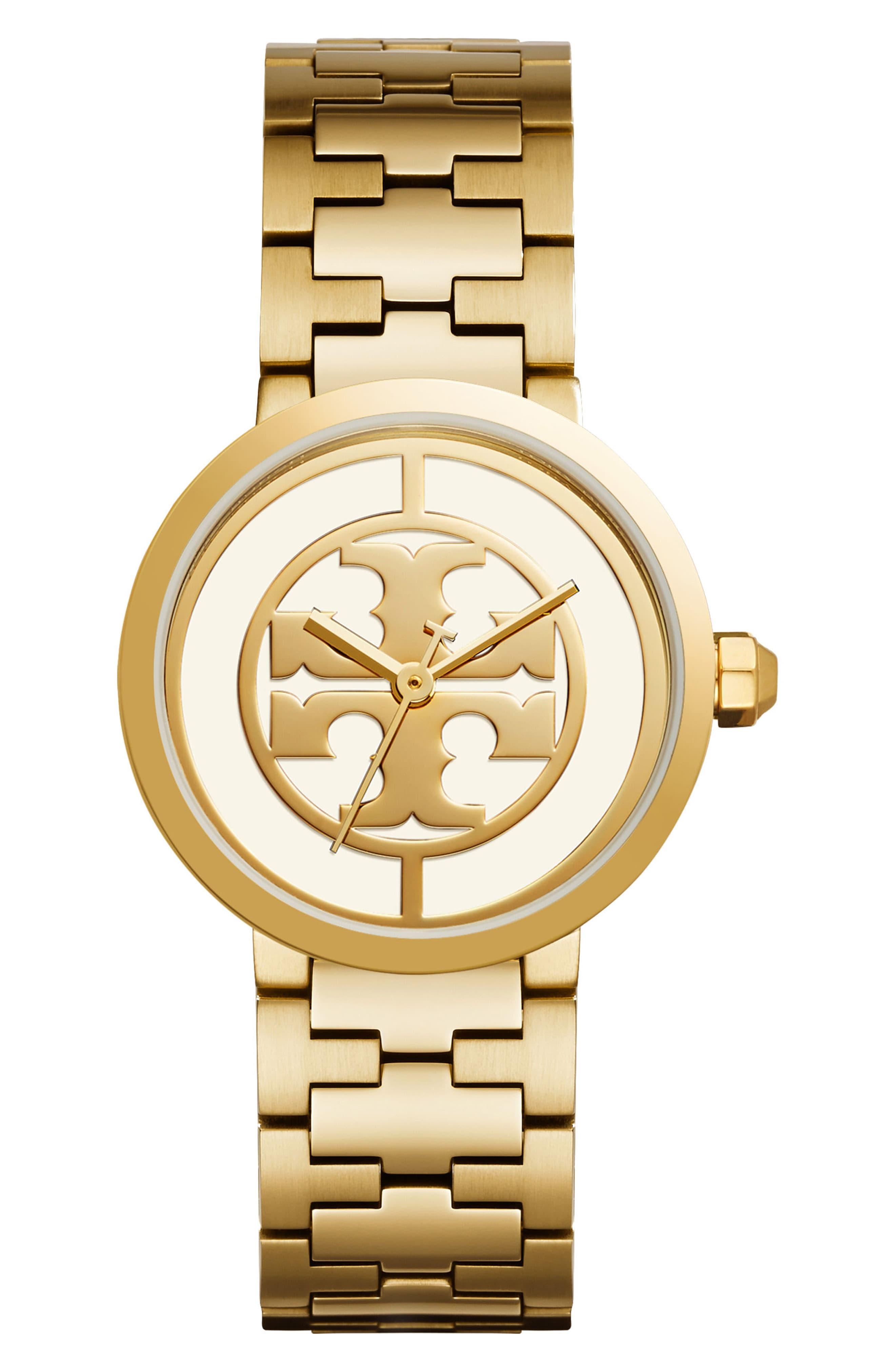 Tory Burch Reva Goldtone Stainless Steel Bracelet Watch in Metallic Save 75 Lyst