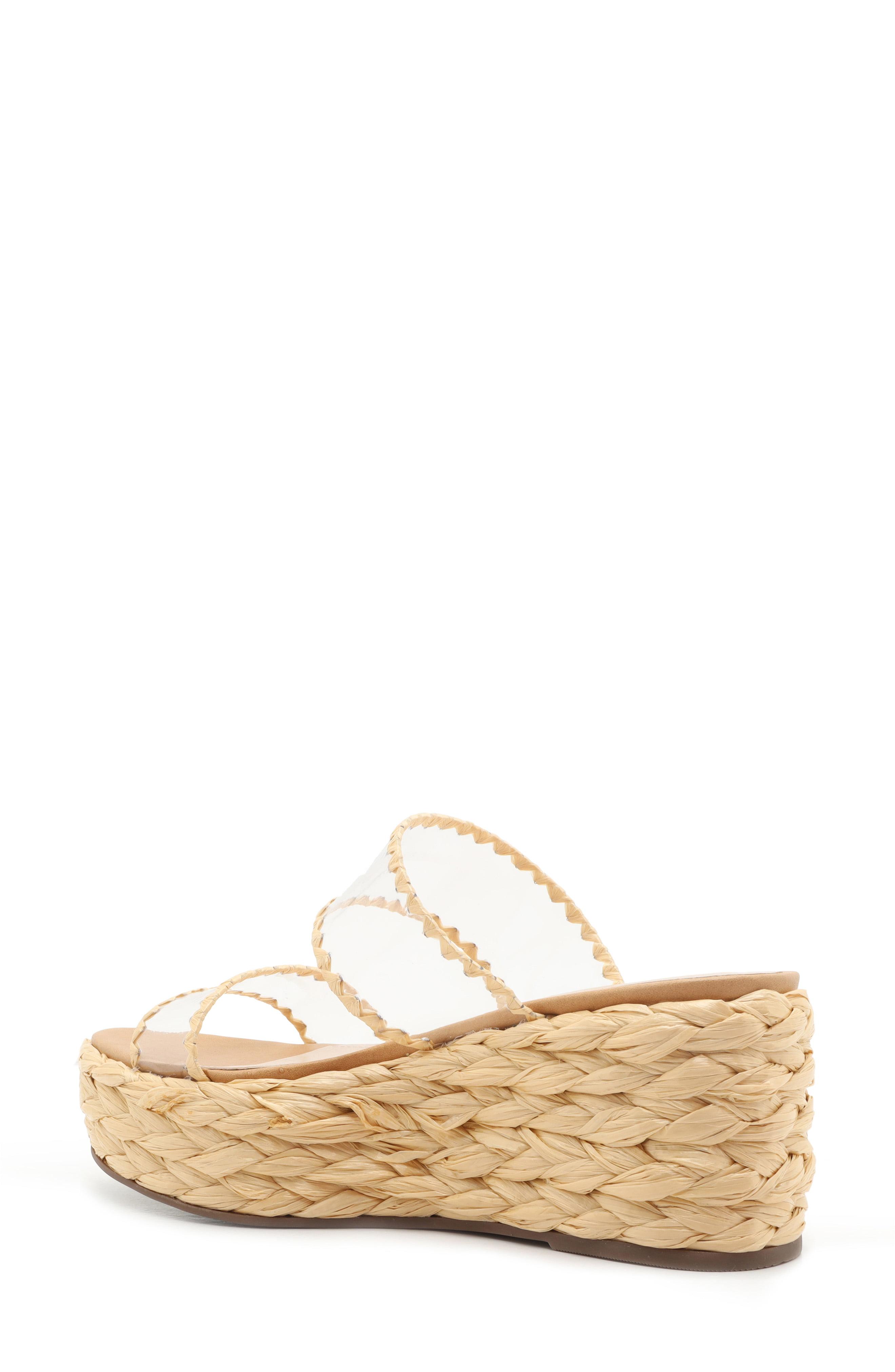 schutz clear wedge