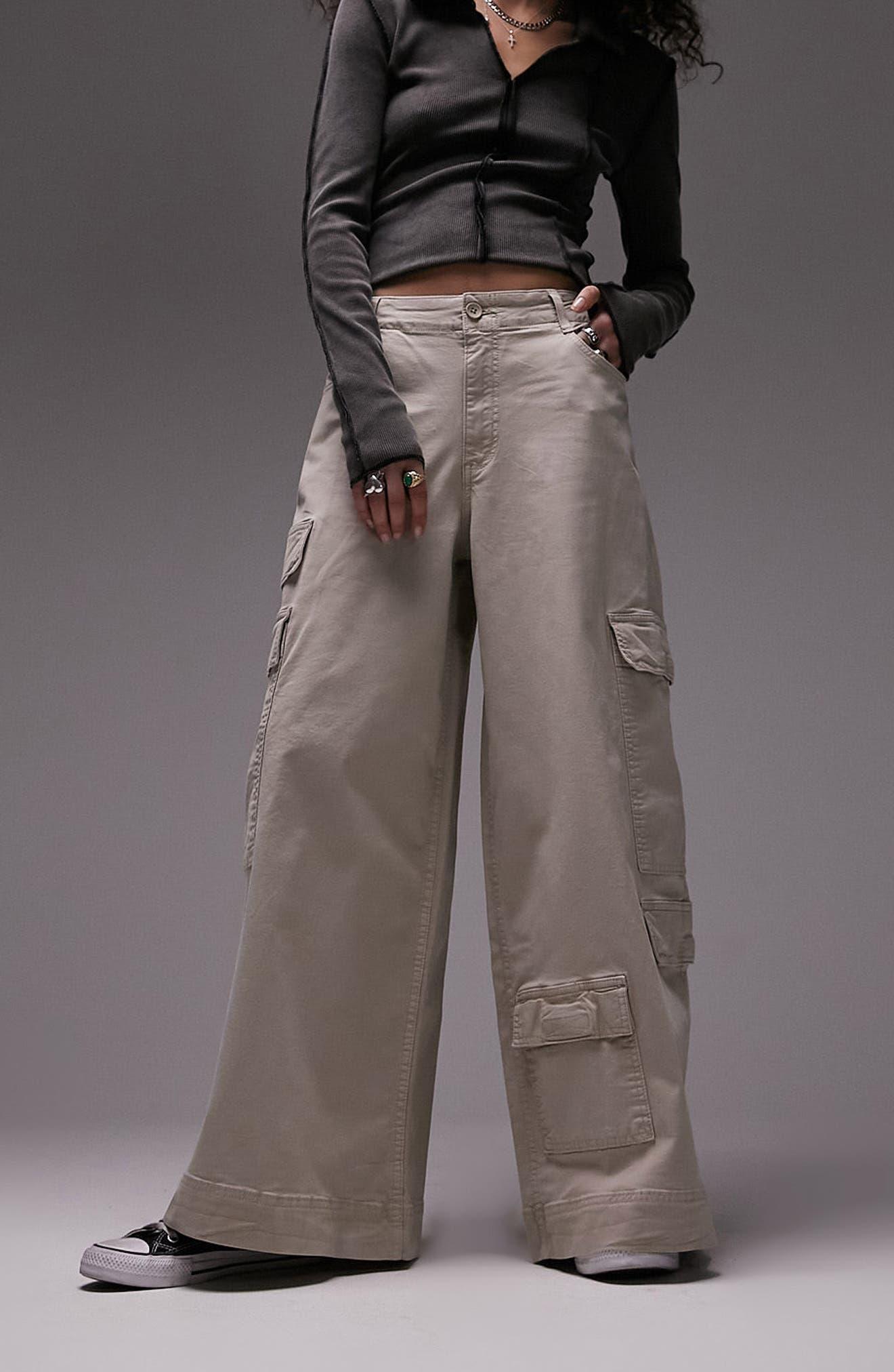 Oversize Skate Cargo Trousers in Brown Lyst