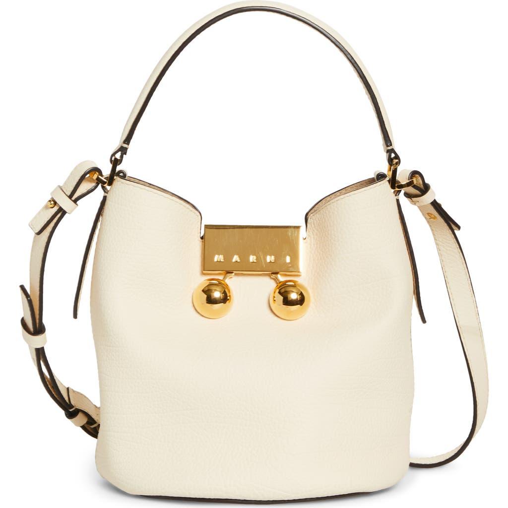 【関税＆送料込み】Marni Bucket Bags Marni Pannier green leather bucket bag | SCMPU09T28LV58900V59