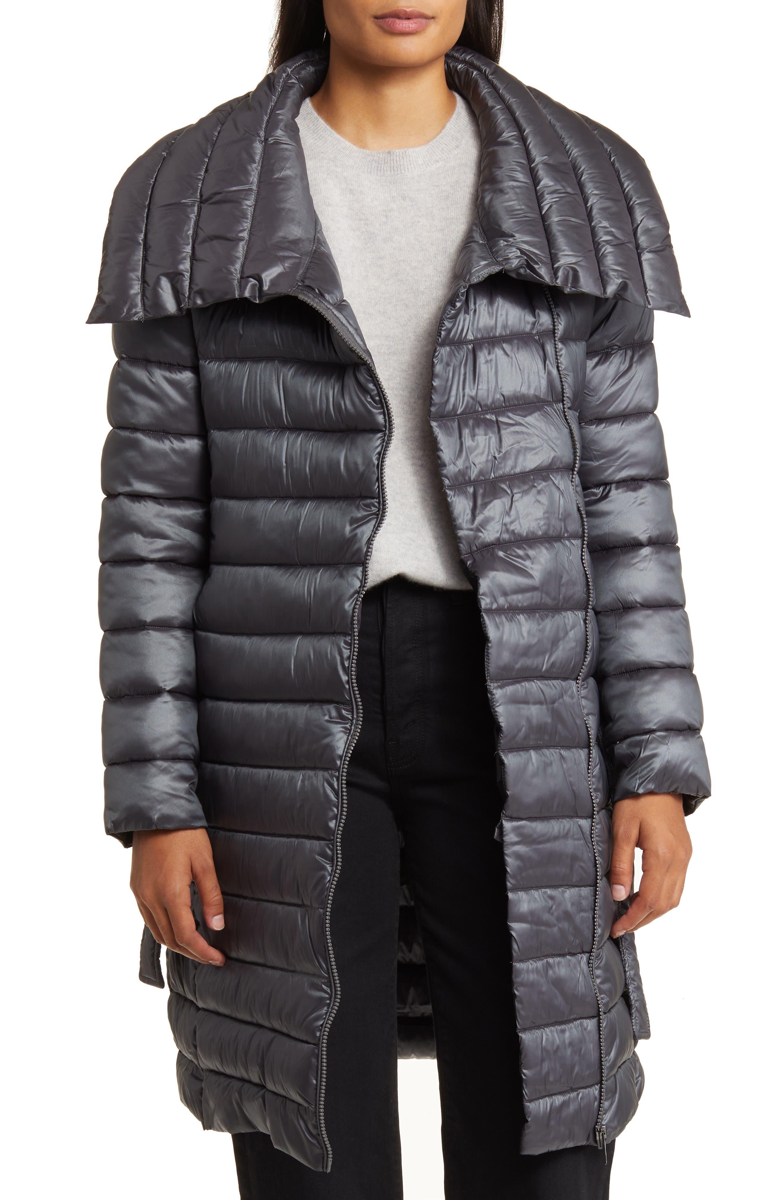 Via spiga smocked 2025 waist puffer coat