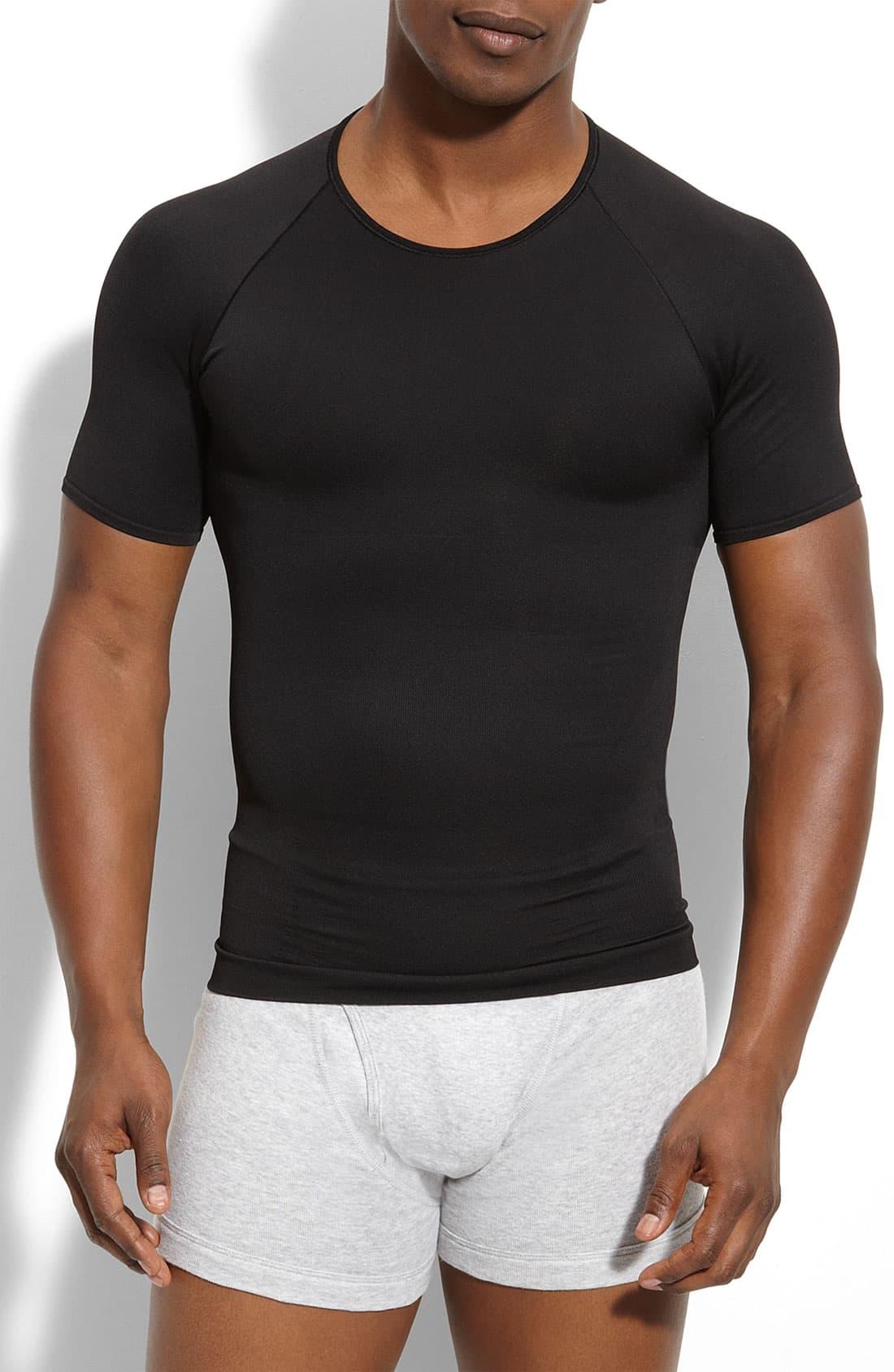 Spanx Spanx Zoned Performance Crewneck T-shirt in Black for Men - Lyst