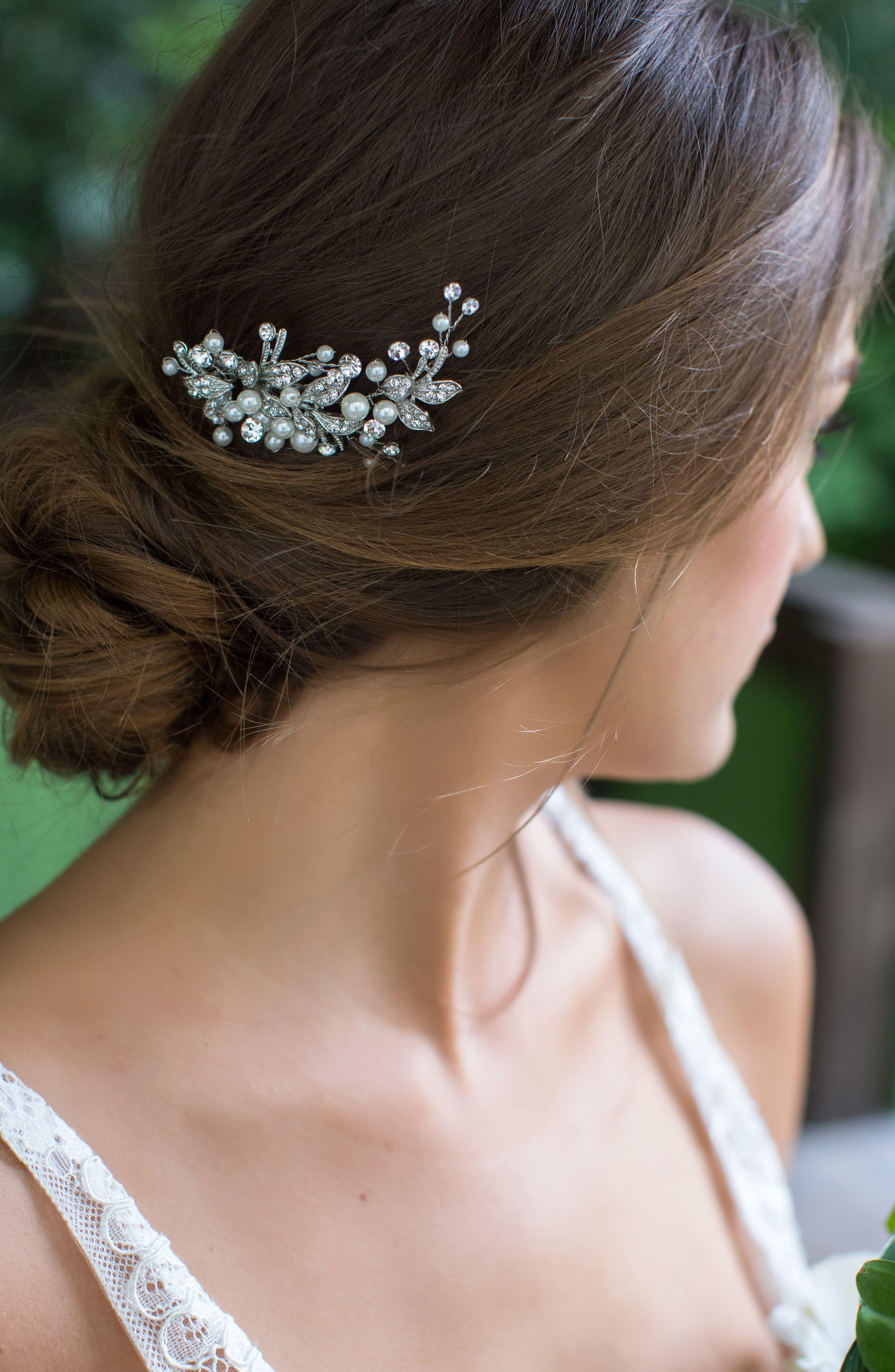 Brides Hairpins Catherine Jeweled Hair Comb In Green Lyst