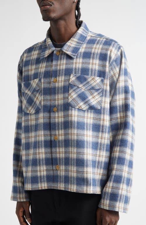 Stockholm Surfboard Club Club Plaid Overshirt in Blue for Men | Lyst