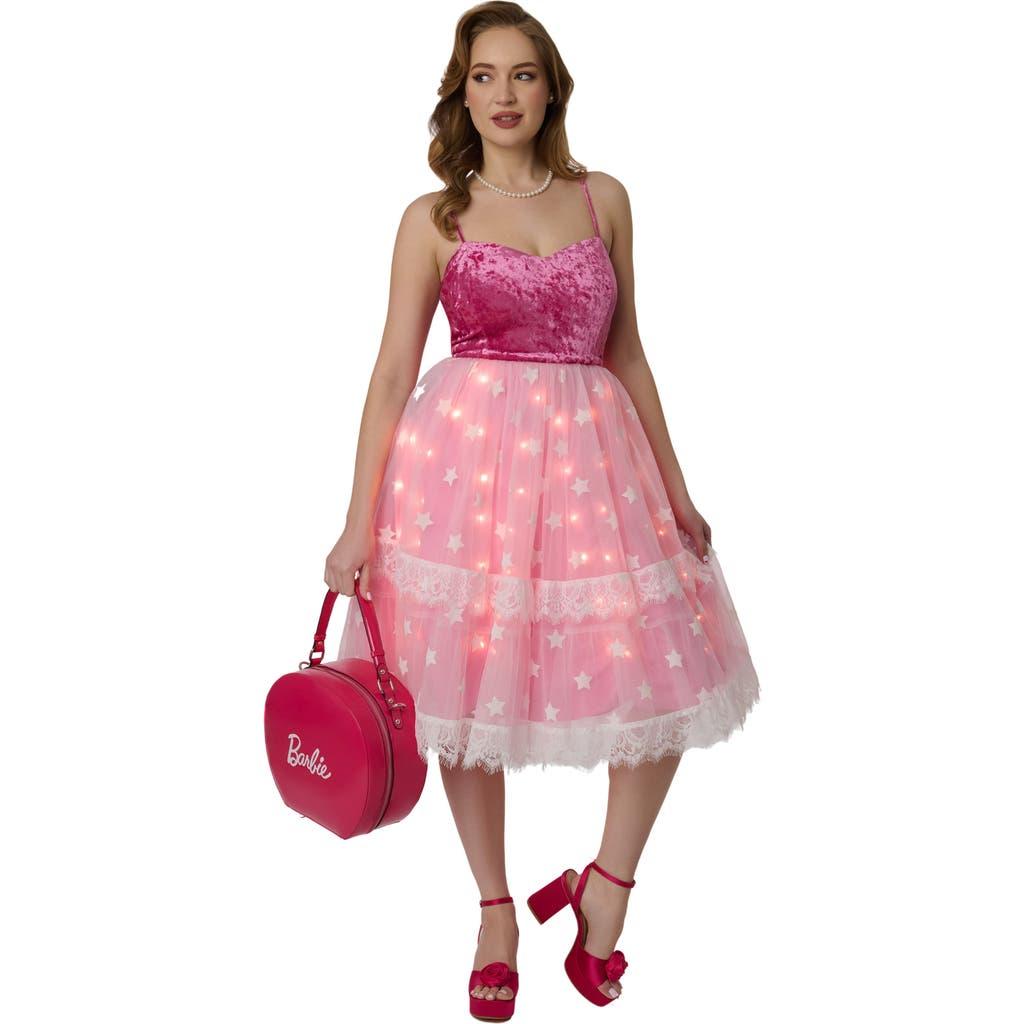 Unique Vintage Light Up Dream Glow Swing Dress in Pink | Lyst