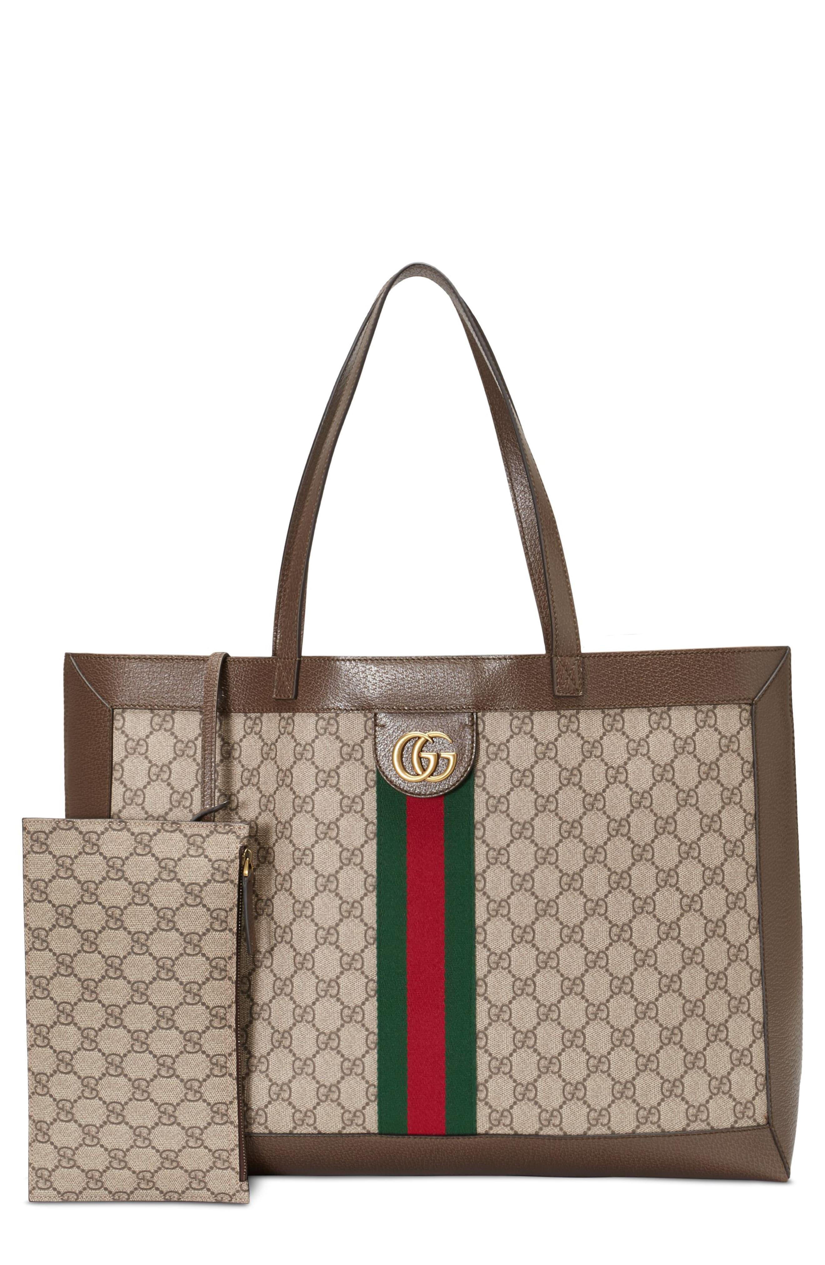 Ophidia Soft Gg Supreme Canvas Tote Bag With Web