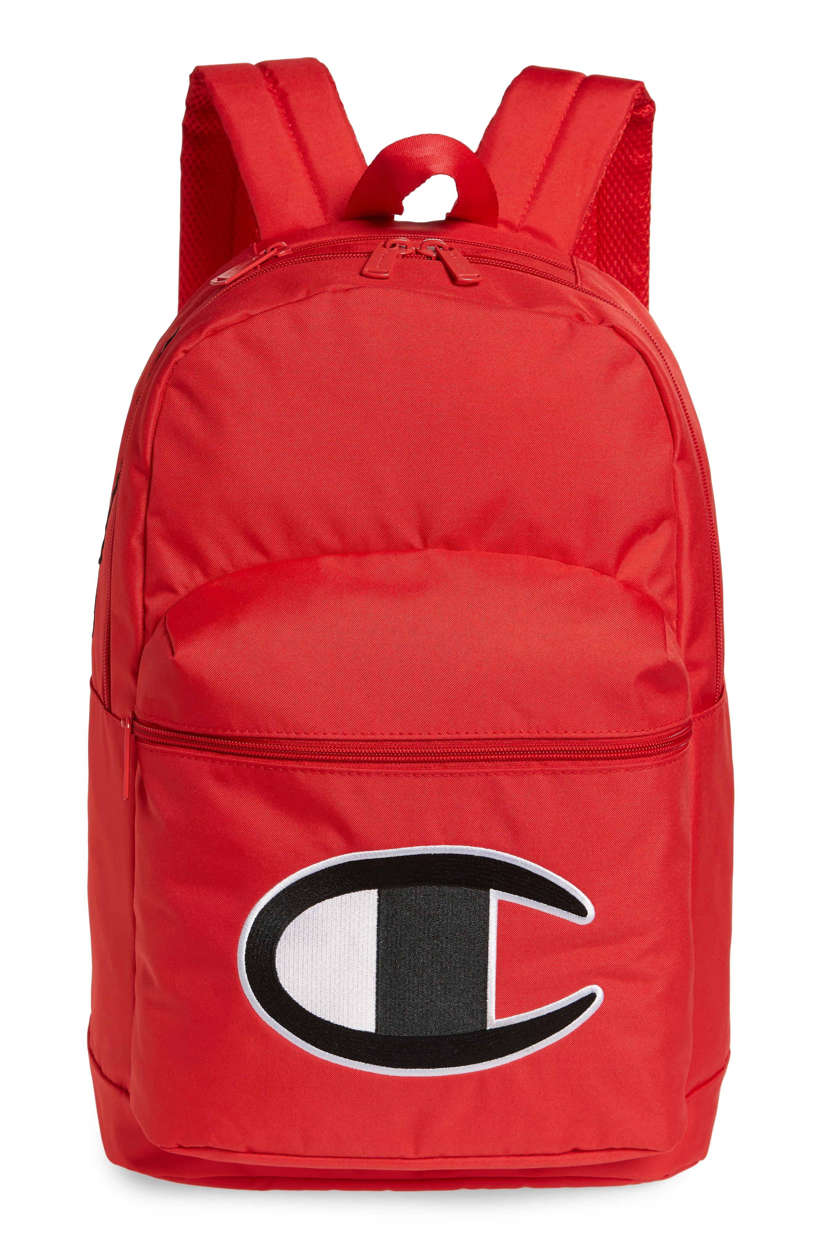 champion red backpack