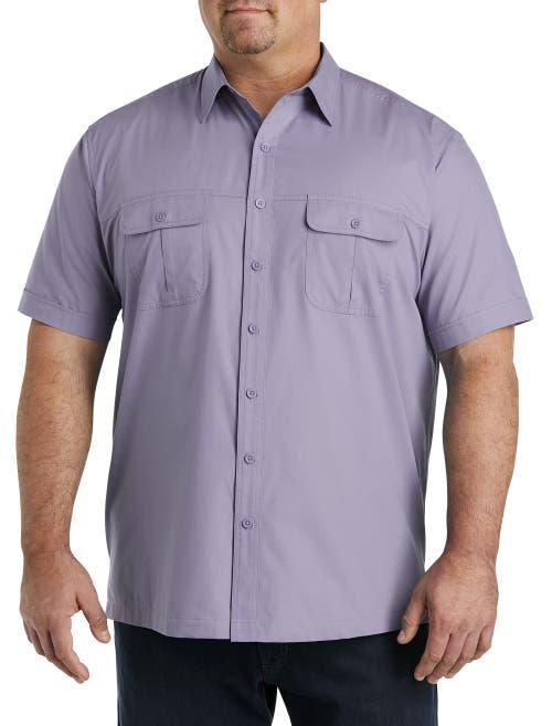 harbor bay dress shirts Harbor Bay Easy-Care Solid Sport Shirt Marina 5xlt, Men's, Blue