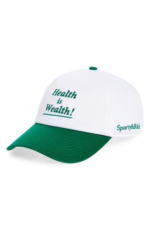 Sporty&Rich｜CAPS (1800 Health Hat - Verde/White (AC039S