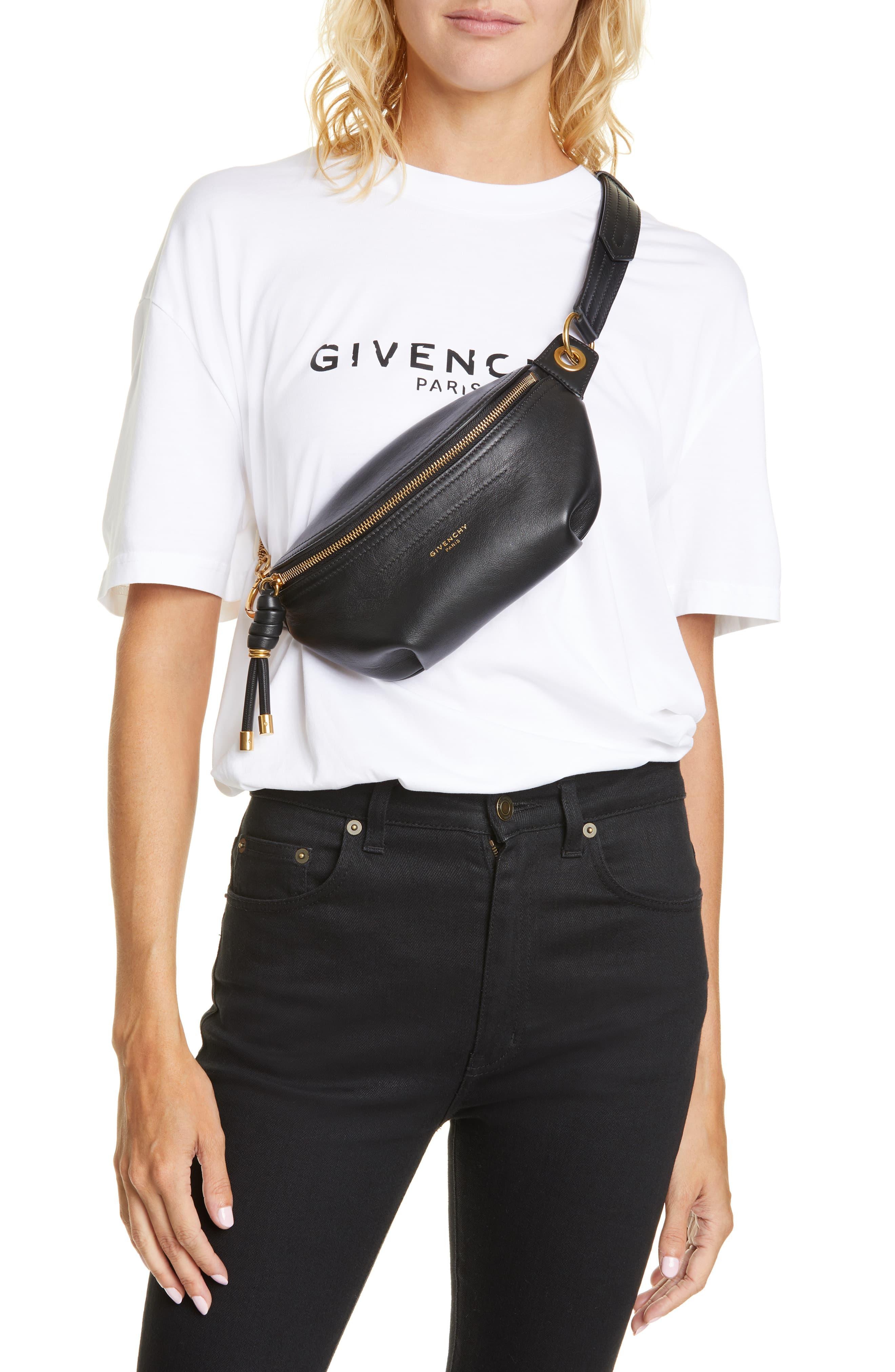 Givenchy Leather Mini Whip Belt Bag in Black - Lyst