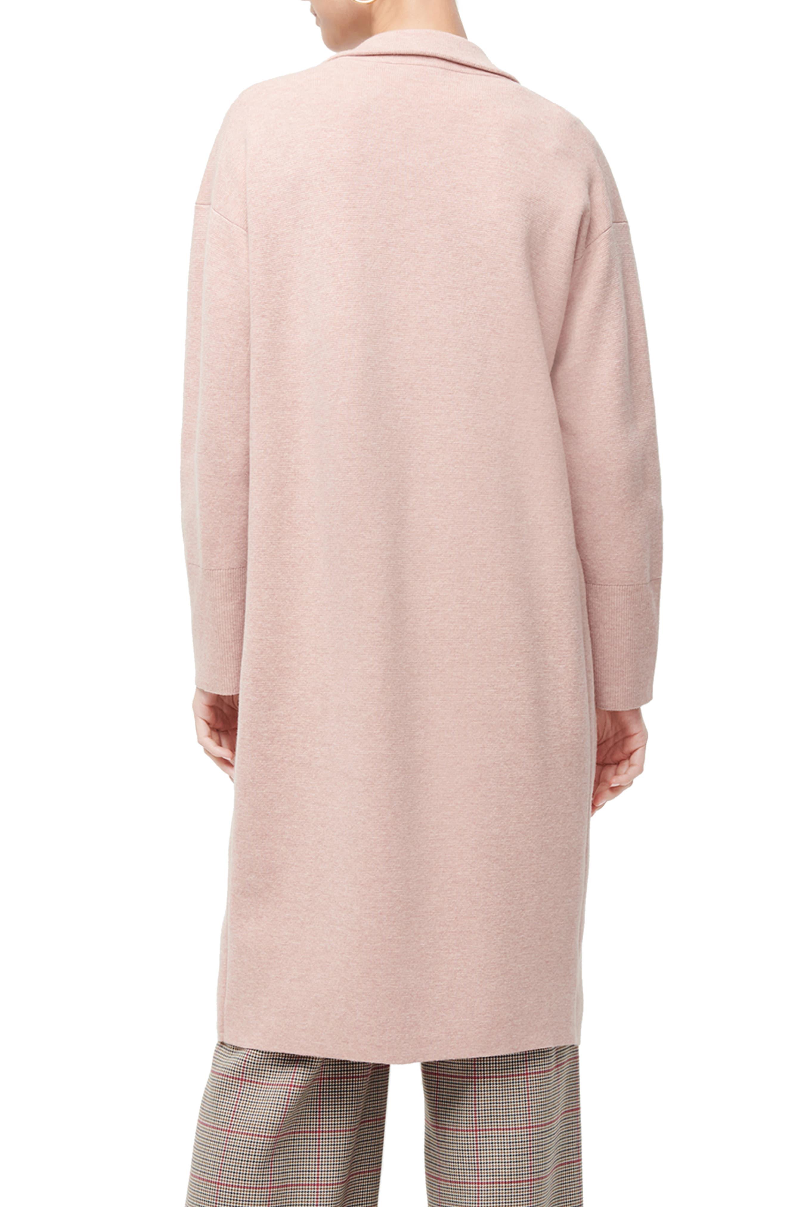 J.Crew Ella Open Front Long Sweater Blazer in Heather Blossom (Pink) Lyst