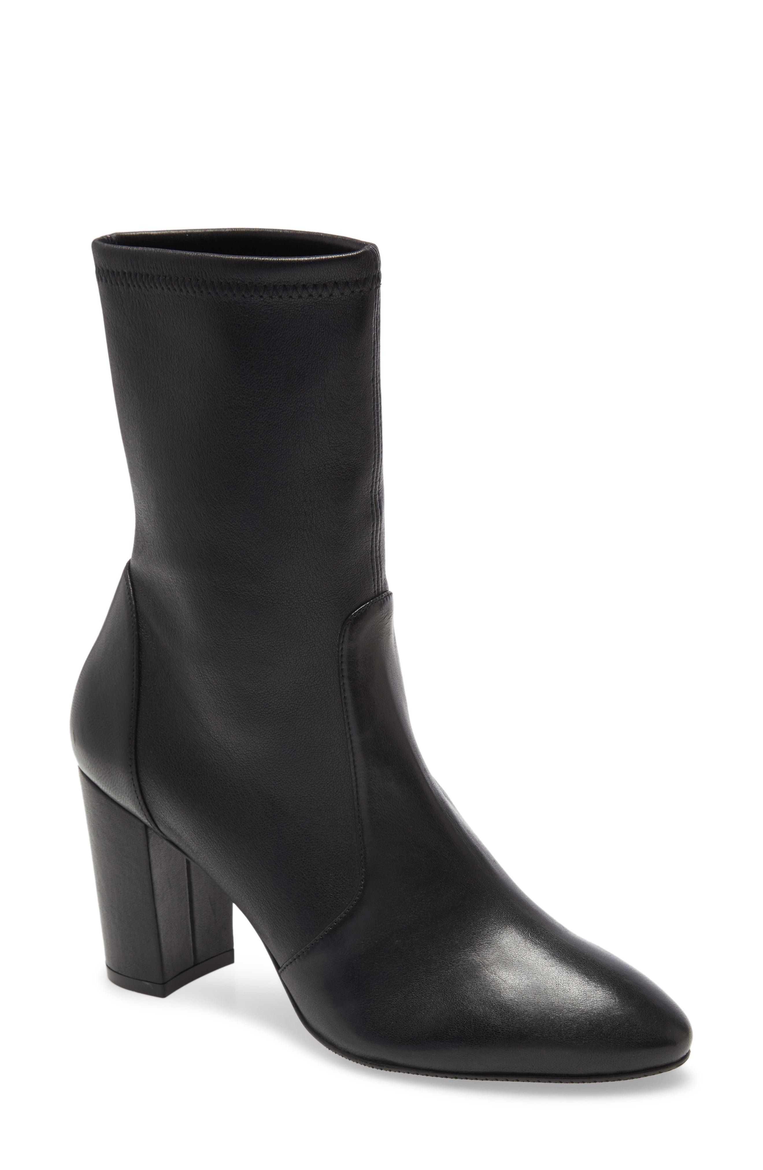 stuart weitzman ernestine leather bootie