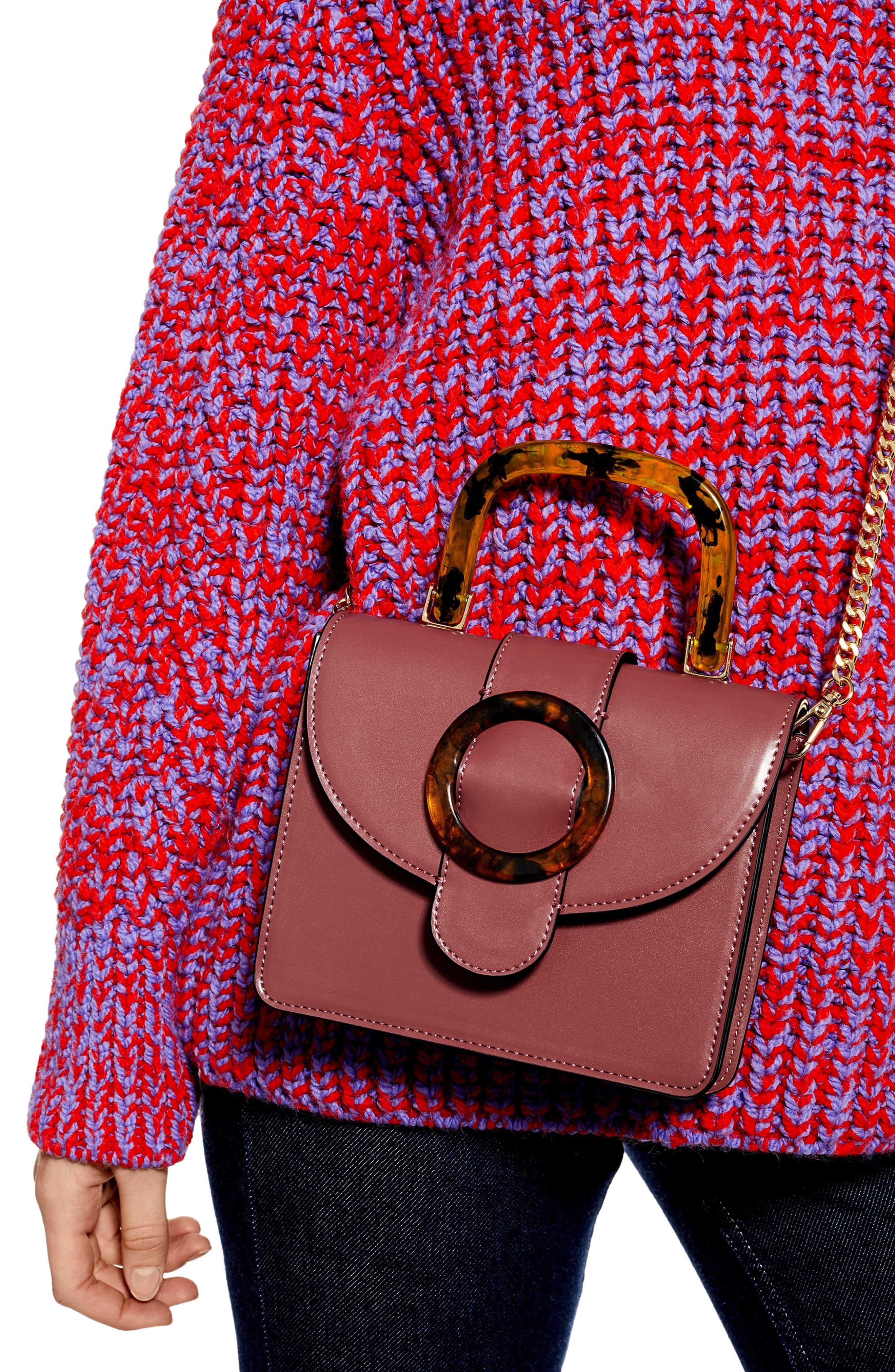topshop capri buckle crossbody bag