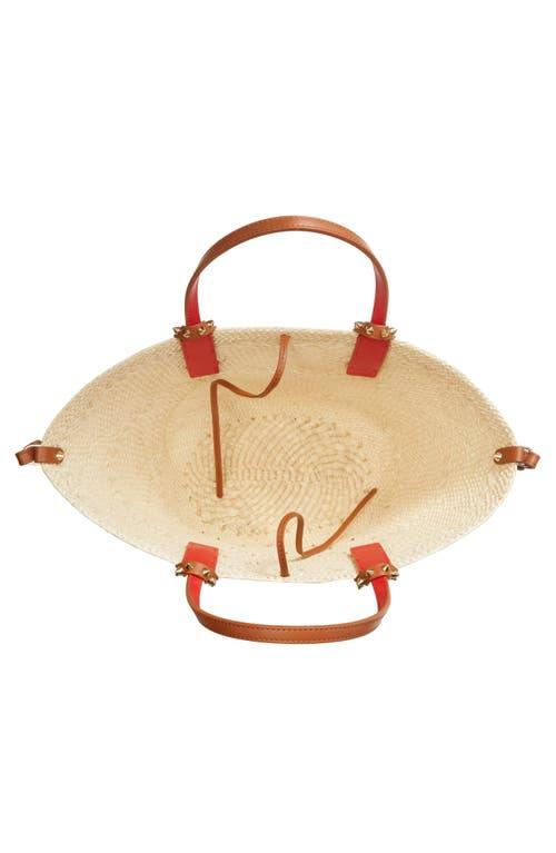 Christian Louboutin Mini Cabata Raffia Basket Tote in