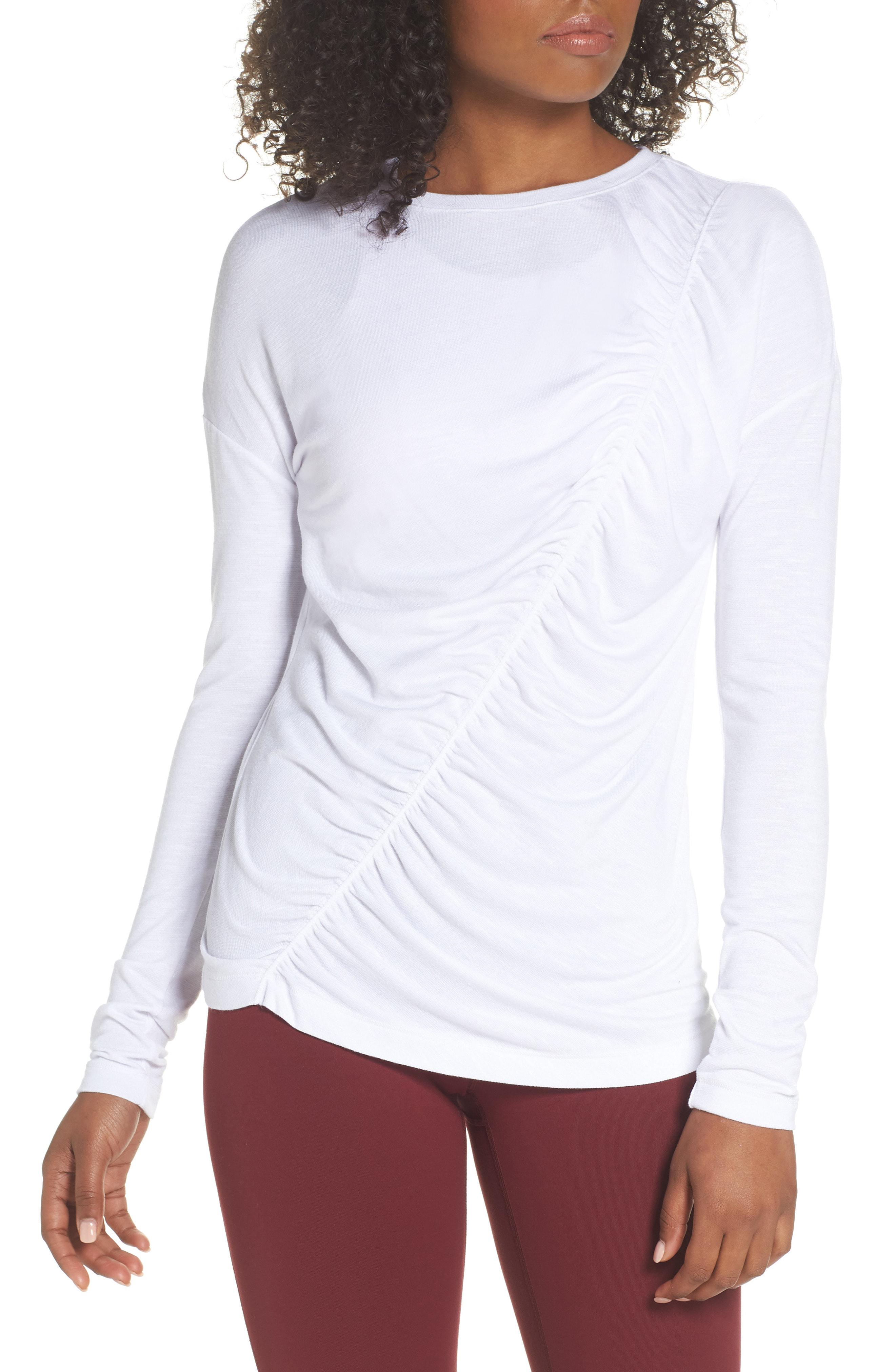 zella ruched tee