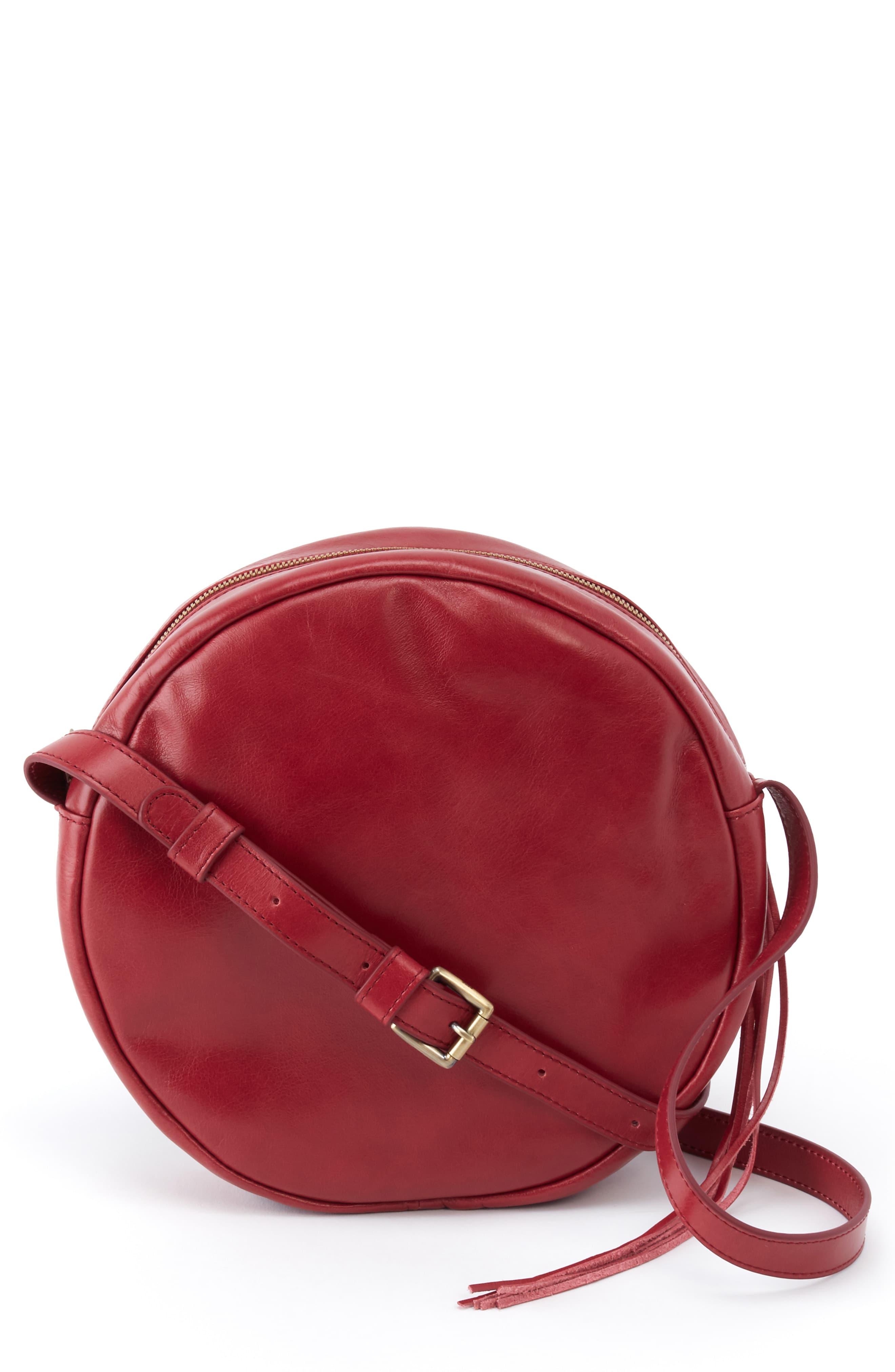 Hobo Groove Calfskin Leather Crossbody Bag in Red Lyst
