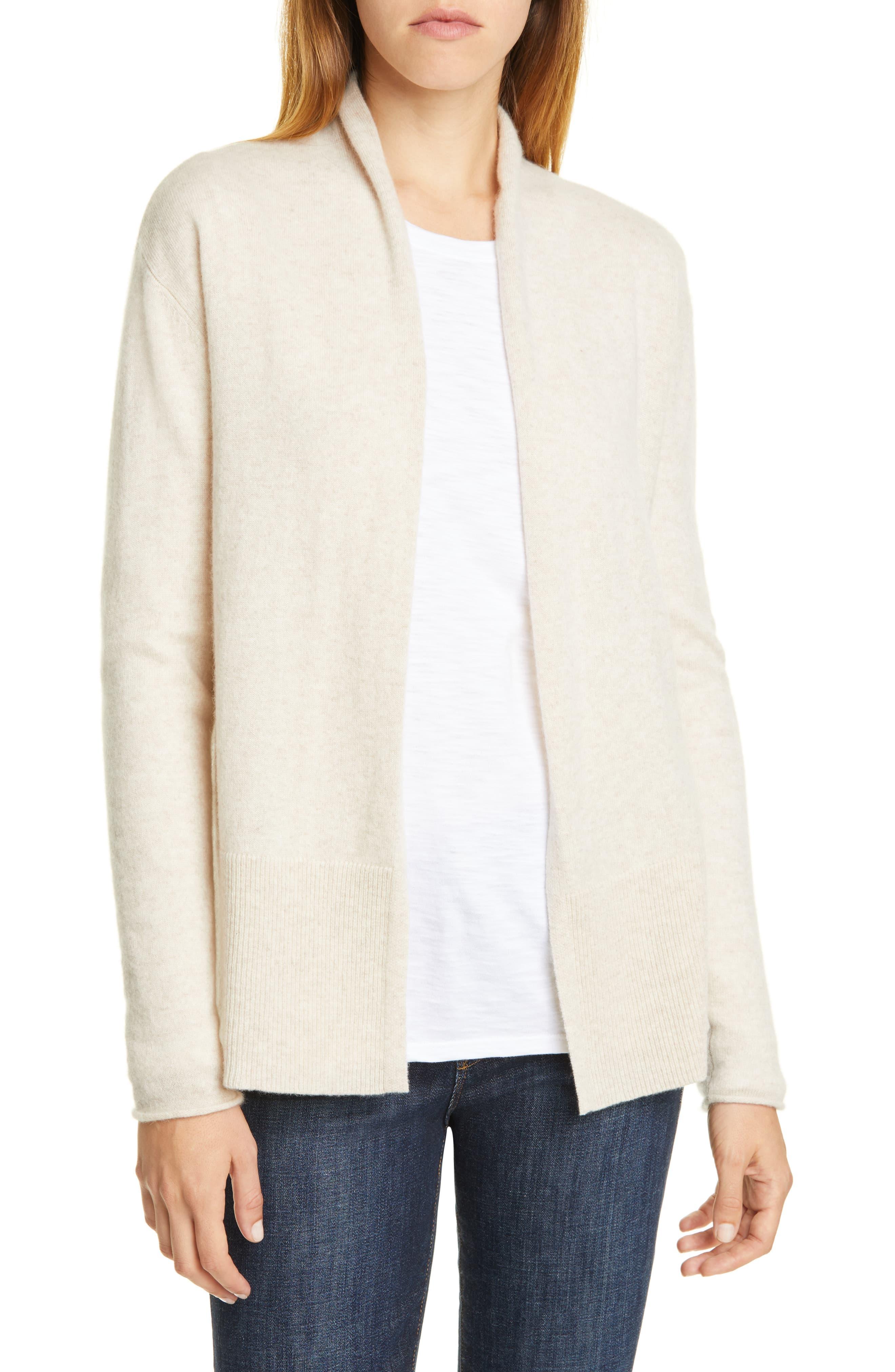 Nordstrom Open Cashmere Cardigan in Beige Oatmeal Heather (Natural) Lyst