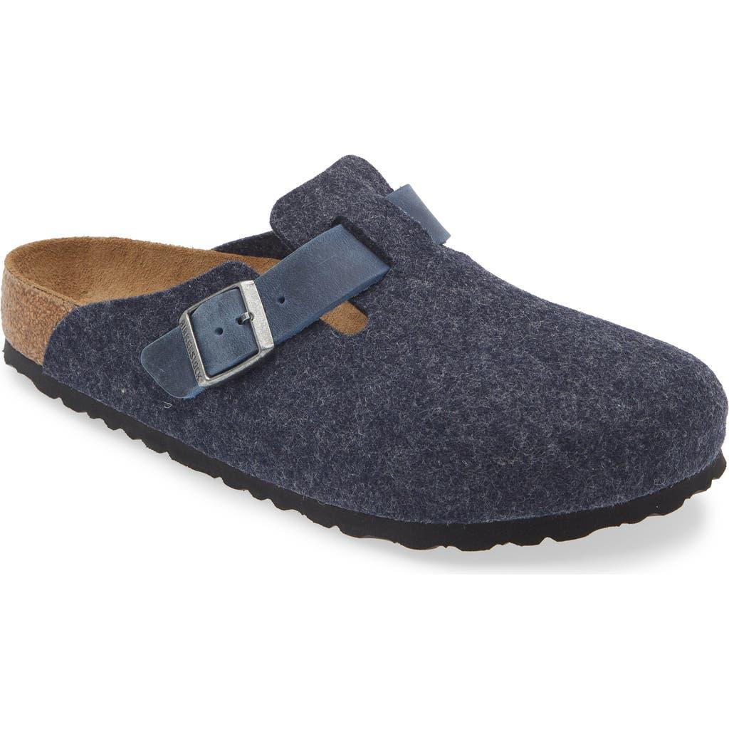 wool felt birkenstock clog