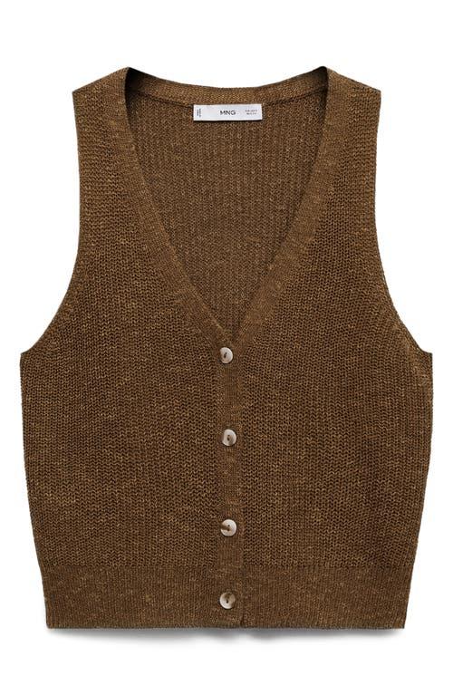 Chunky Knit Sweater Vest Mango Mango Jazmin Sweater Vest In Blue Lyst
