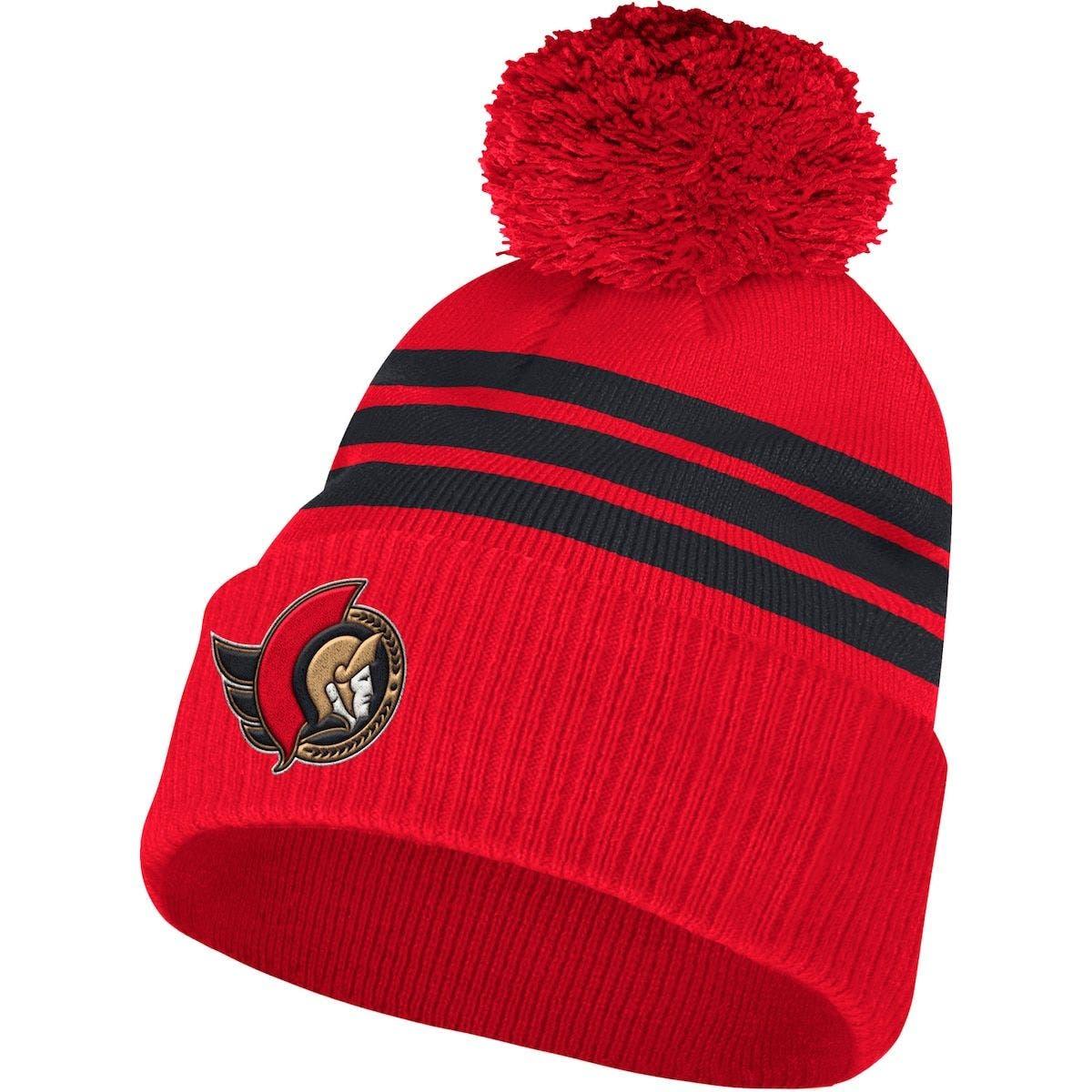adidas Ottawa Senators Locker Room Three Stripe Cuffed Knit Hat With Pom At  Nordstrom in Red for Men | Lyst