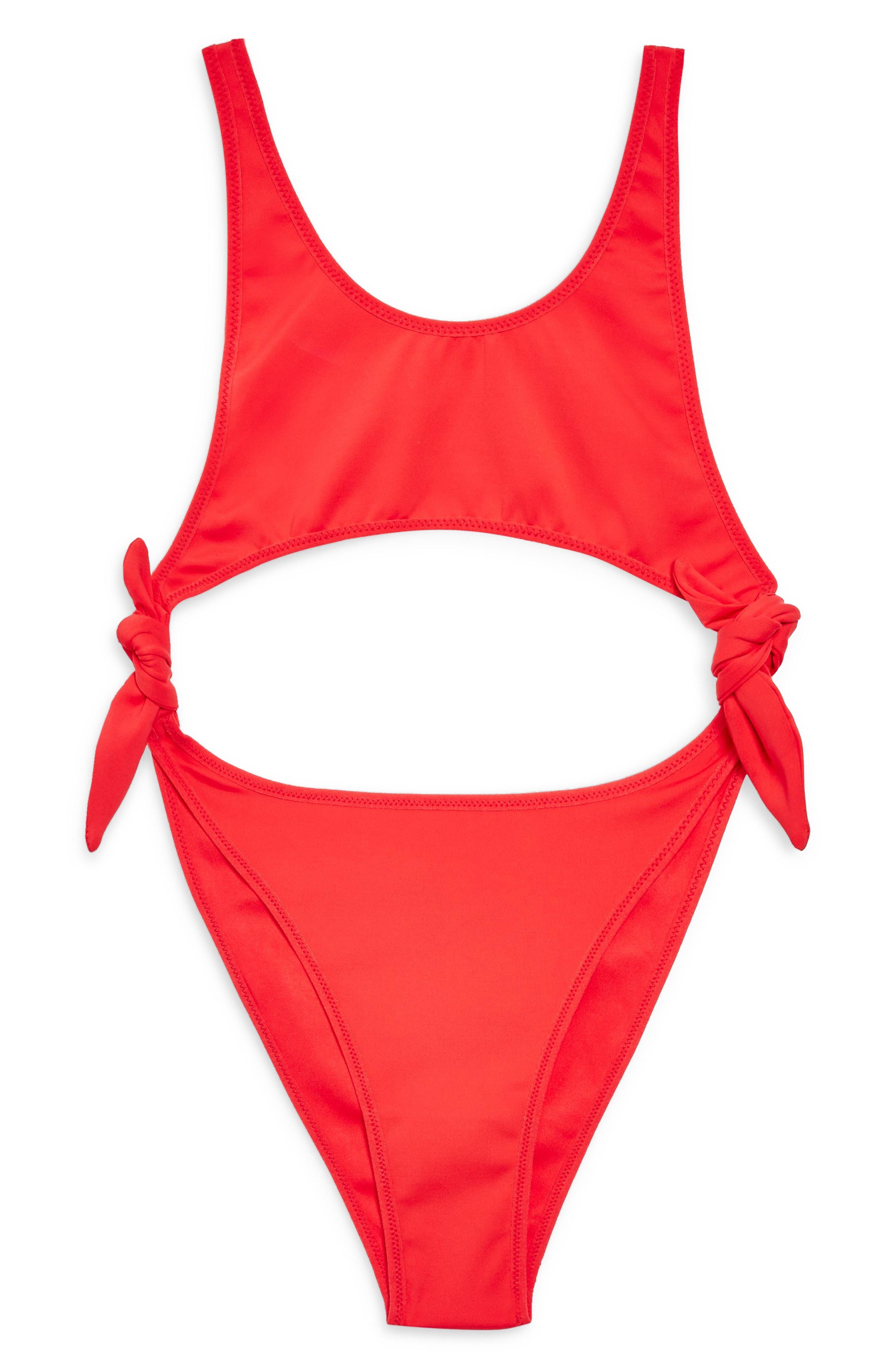 topshop red swimsuit