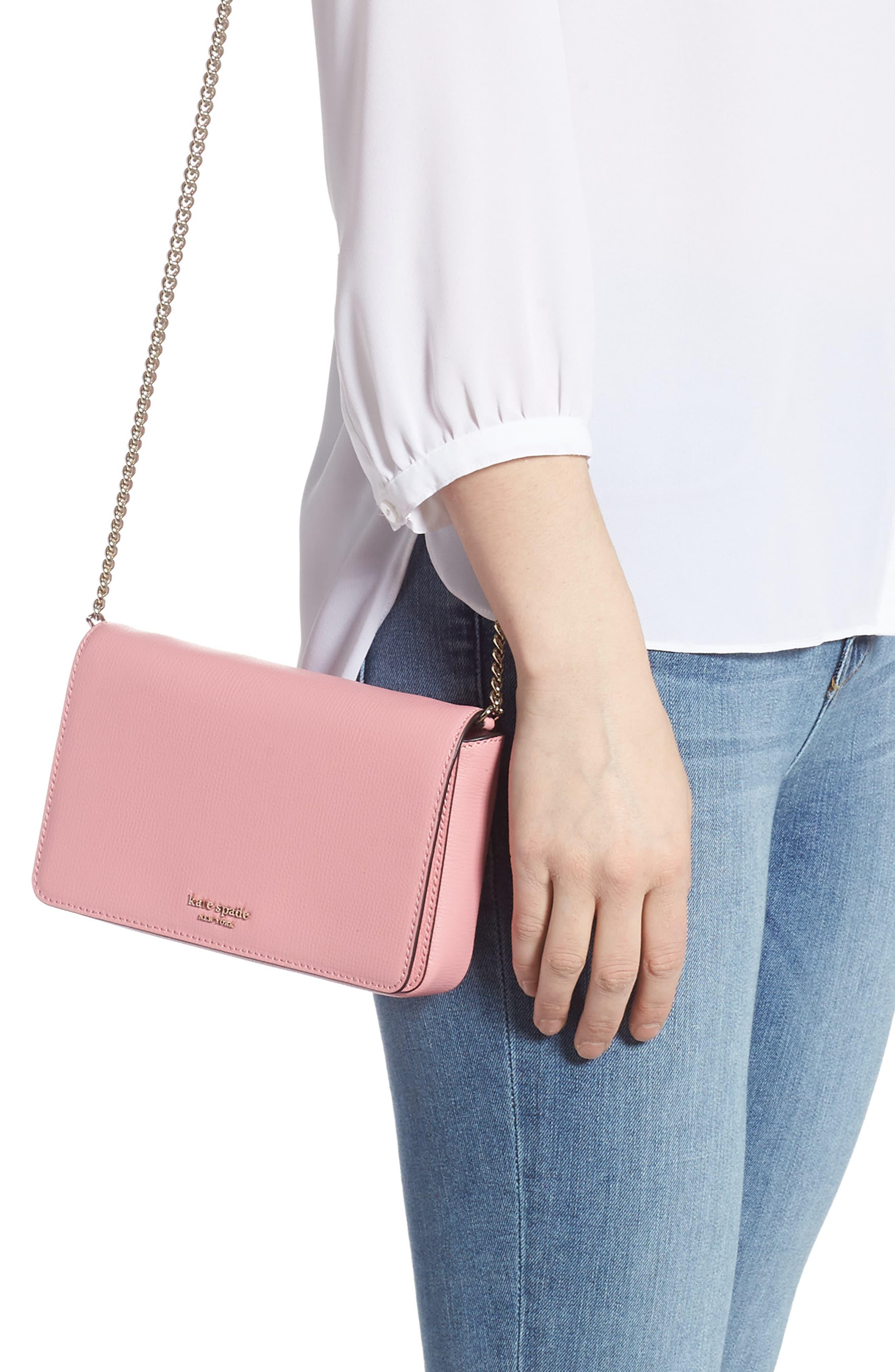 pink kate spade purse and wallet