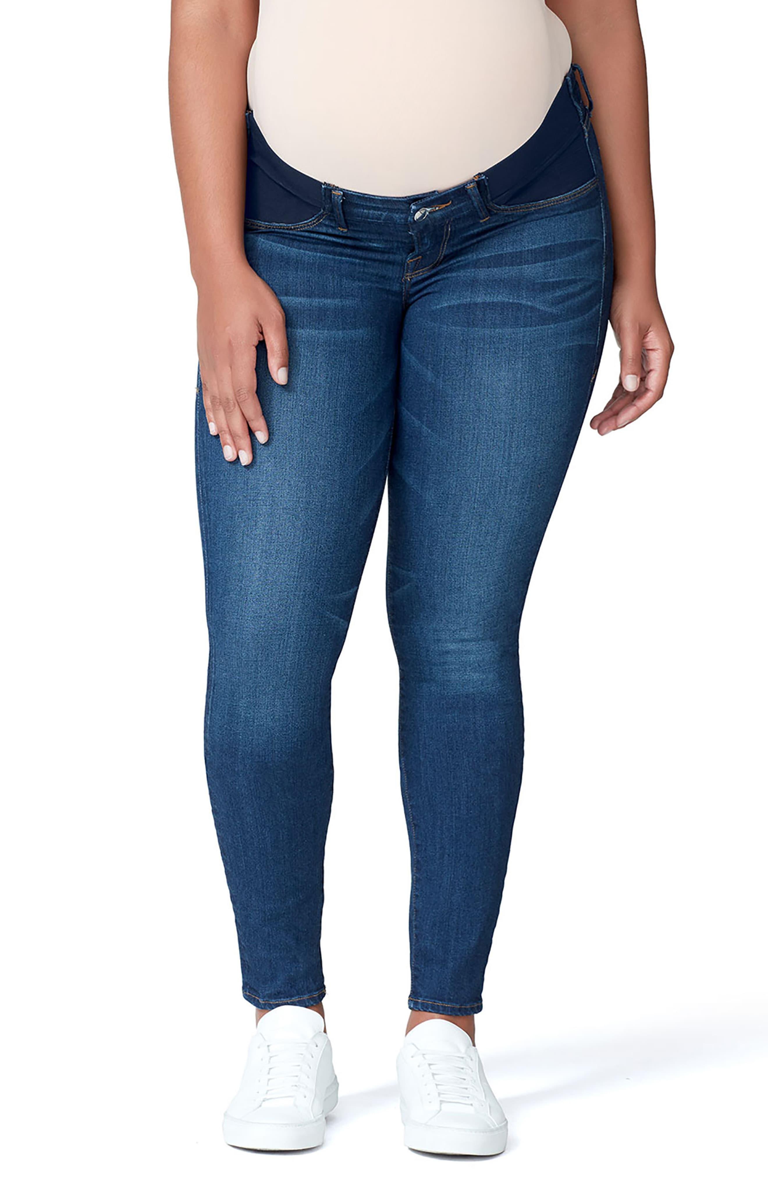 GOOD AMERICAN Denim Good Mama The Honeymoon Low Rise Maternity Skinny