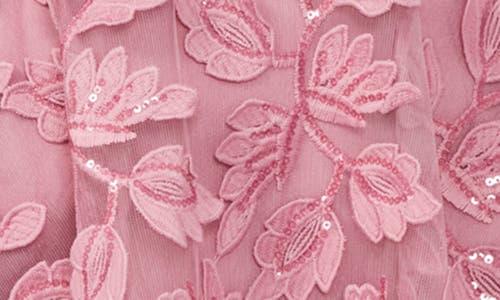 HELSI Florence Sequin Floral Strapless Midi Dress in Pink | Lyst
