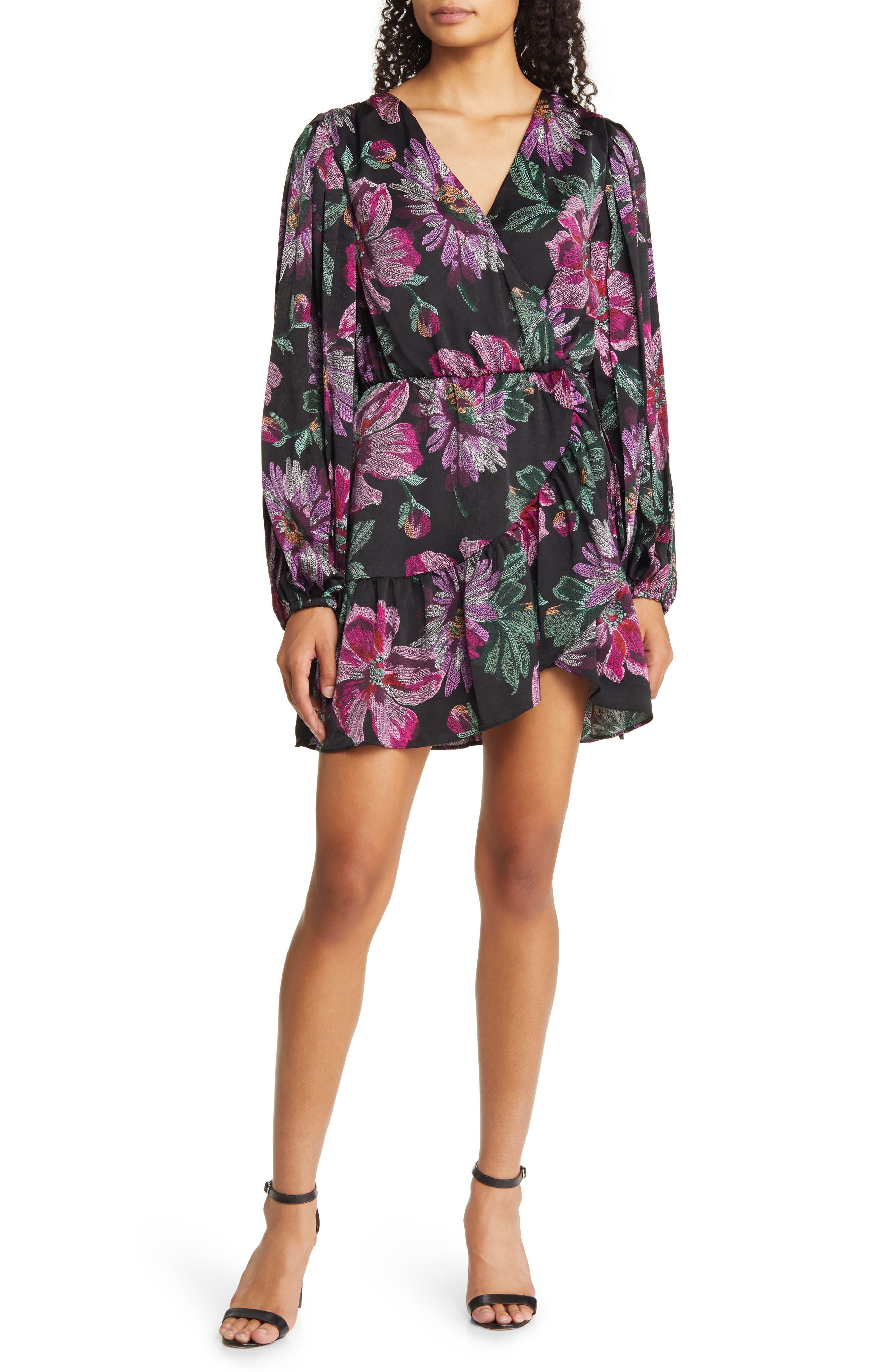 BTFL-life Herana Embroidered Floral Long Sleeve Minidress | Lyst