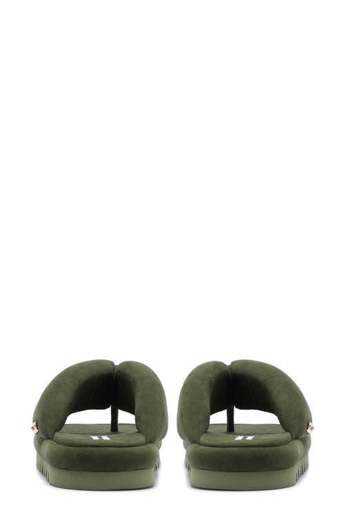 Naked Wolfe Hilary Platform Flip Flop in Green | Lyst