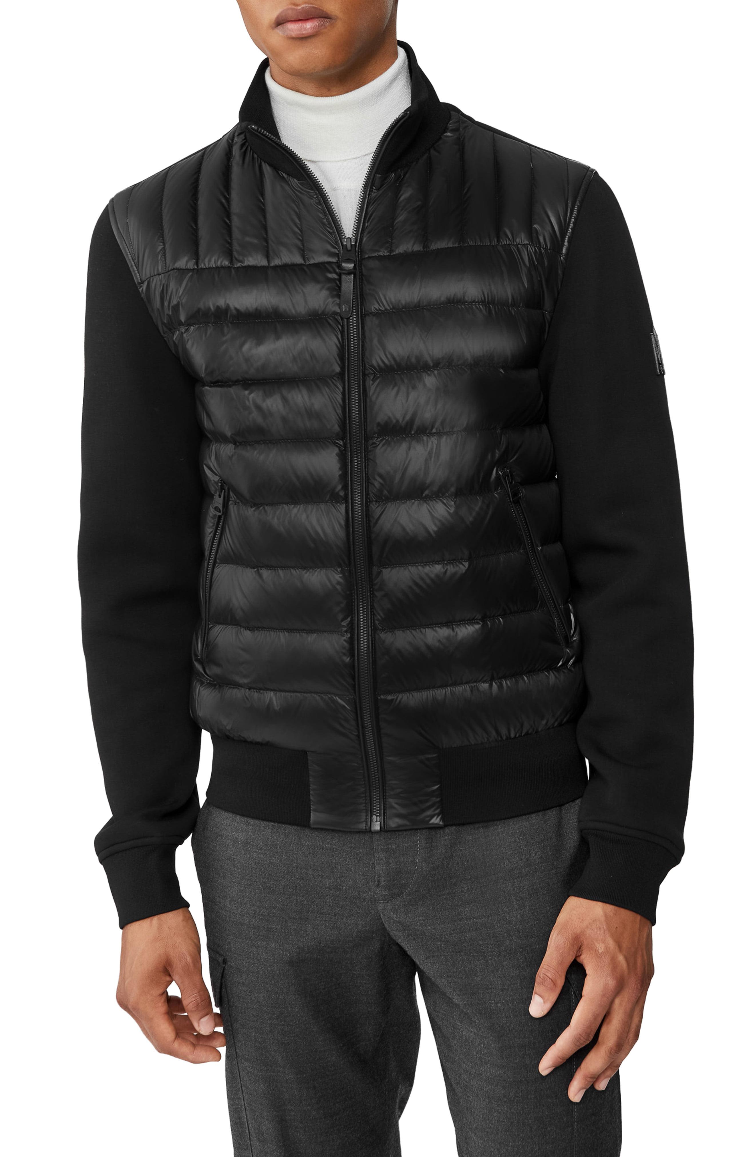 Mackage Cotton Collin Mixed Media Down Jacket in Black for Men - Lyst