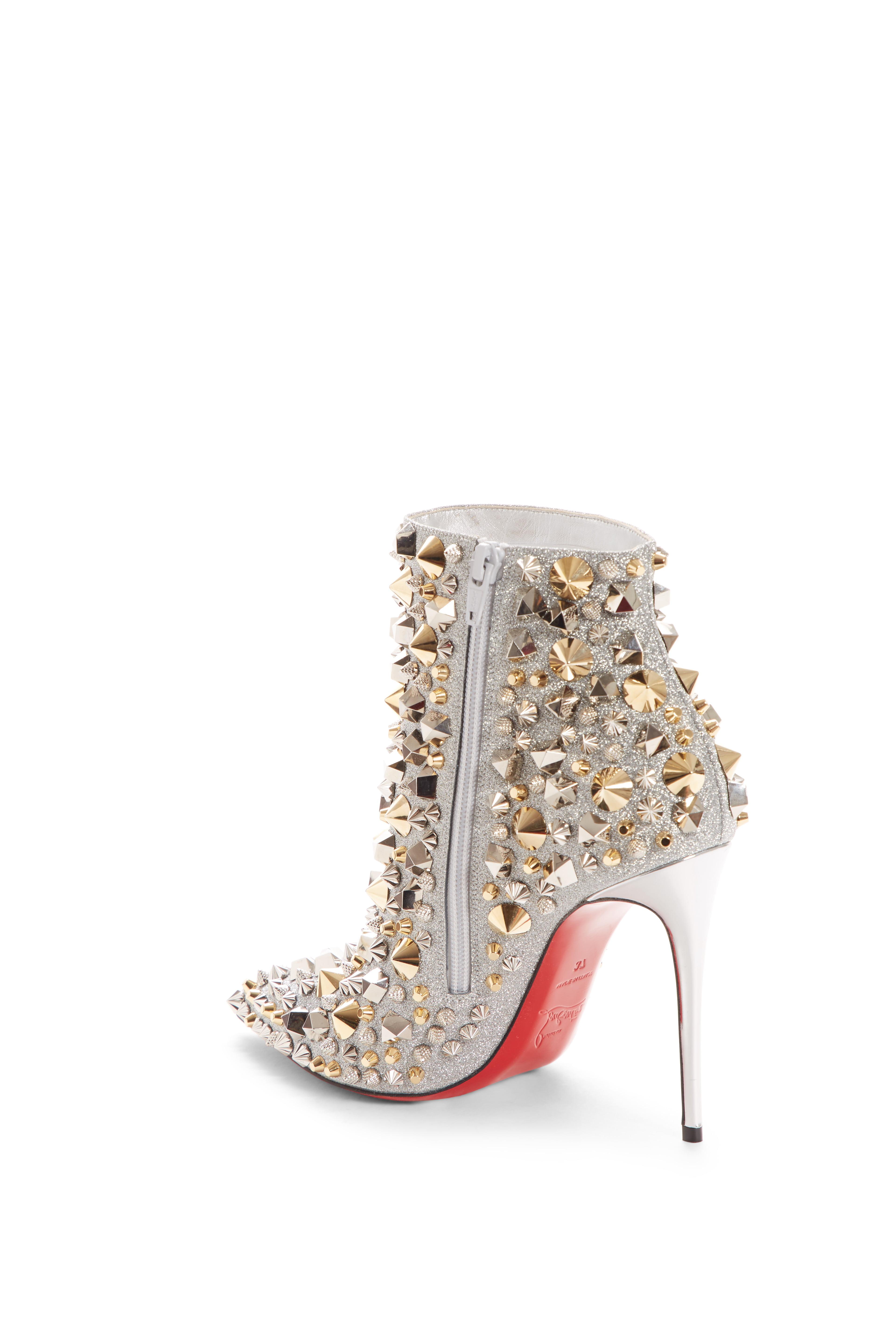 so kate studded glitter bootie