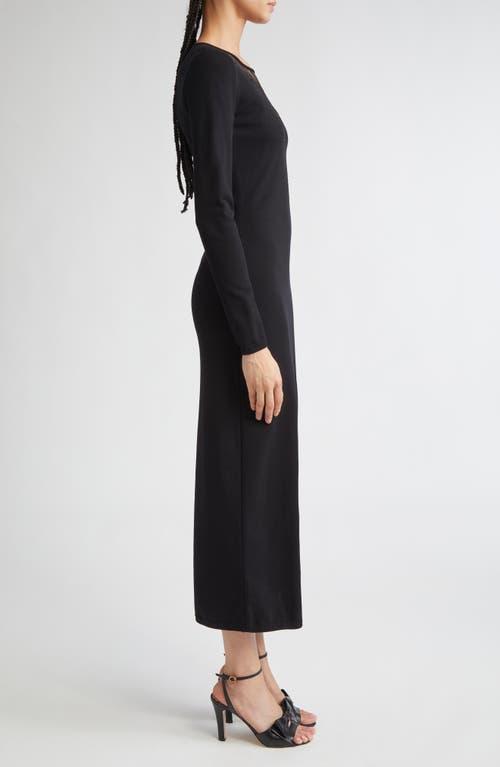 Giambattista Valli Lace Detail Long Sleeve Knit Dress in Black | Lyst Giambattista Valli Lace Detail Long Sleeve Knit Dress in Black | Lyst