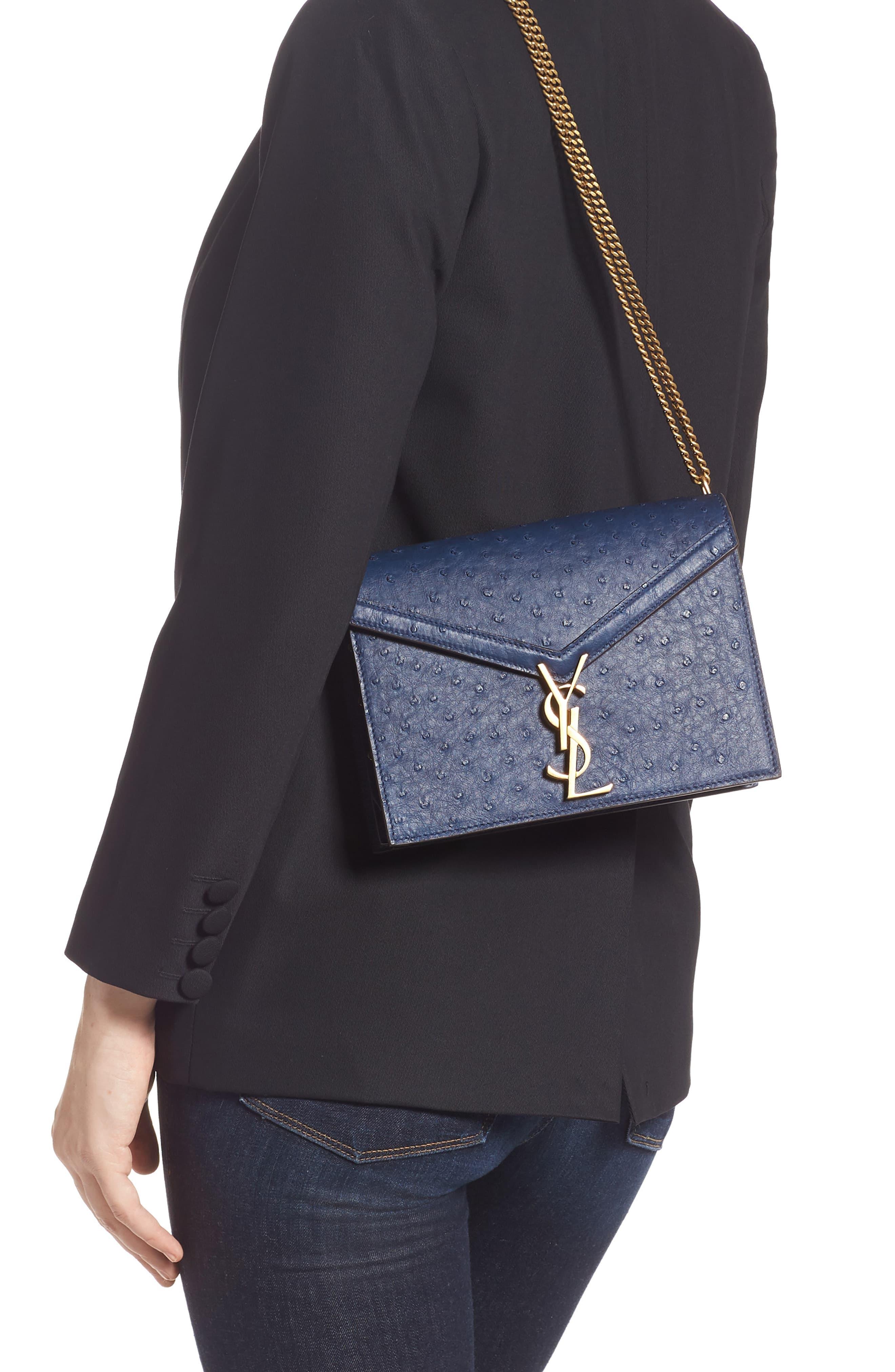 ysl ostrich bag