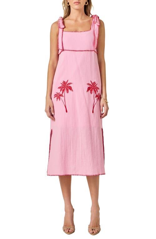 english factory organza grid midi-dress English Factory Organza Grid Midi-Dress