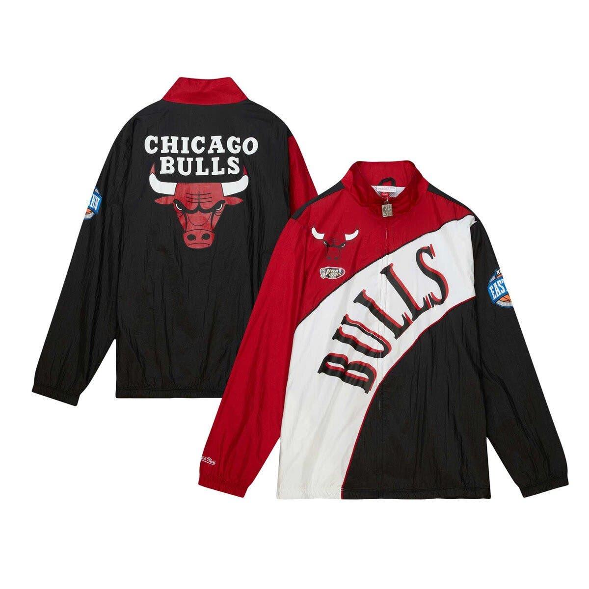 Mitchell & Ness Throwback Warm up Style Chicago Bulls Jersey 