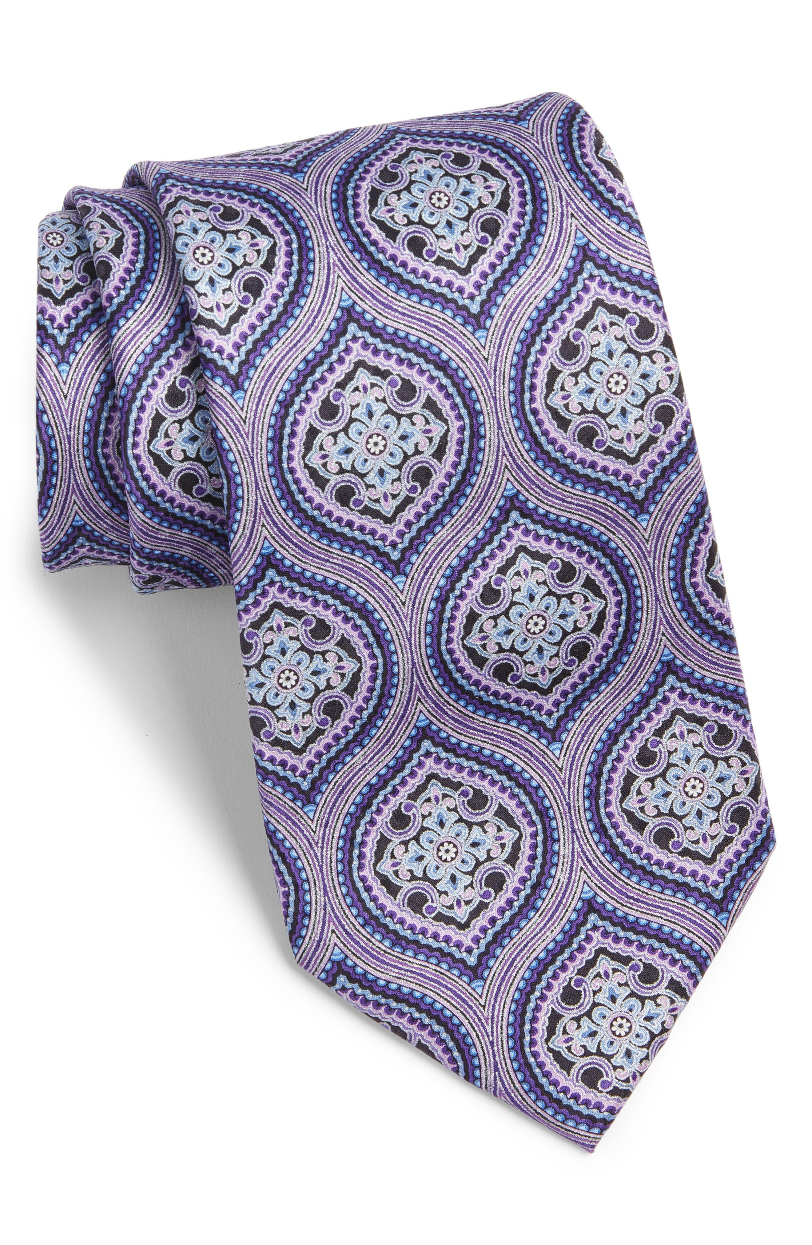 Nordstrom Medallion Silk Tie in Blue for Men | Lyst