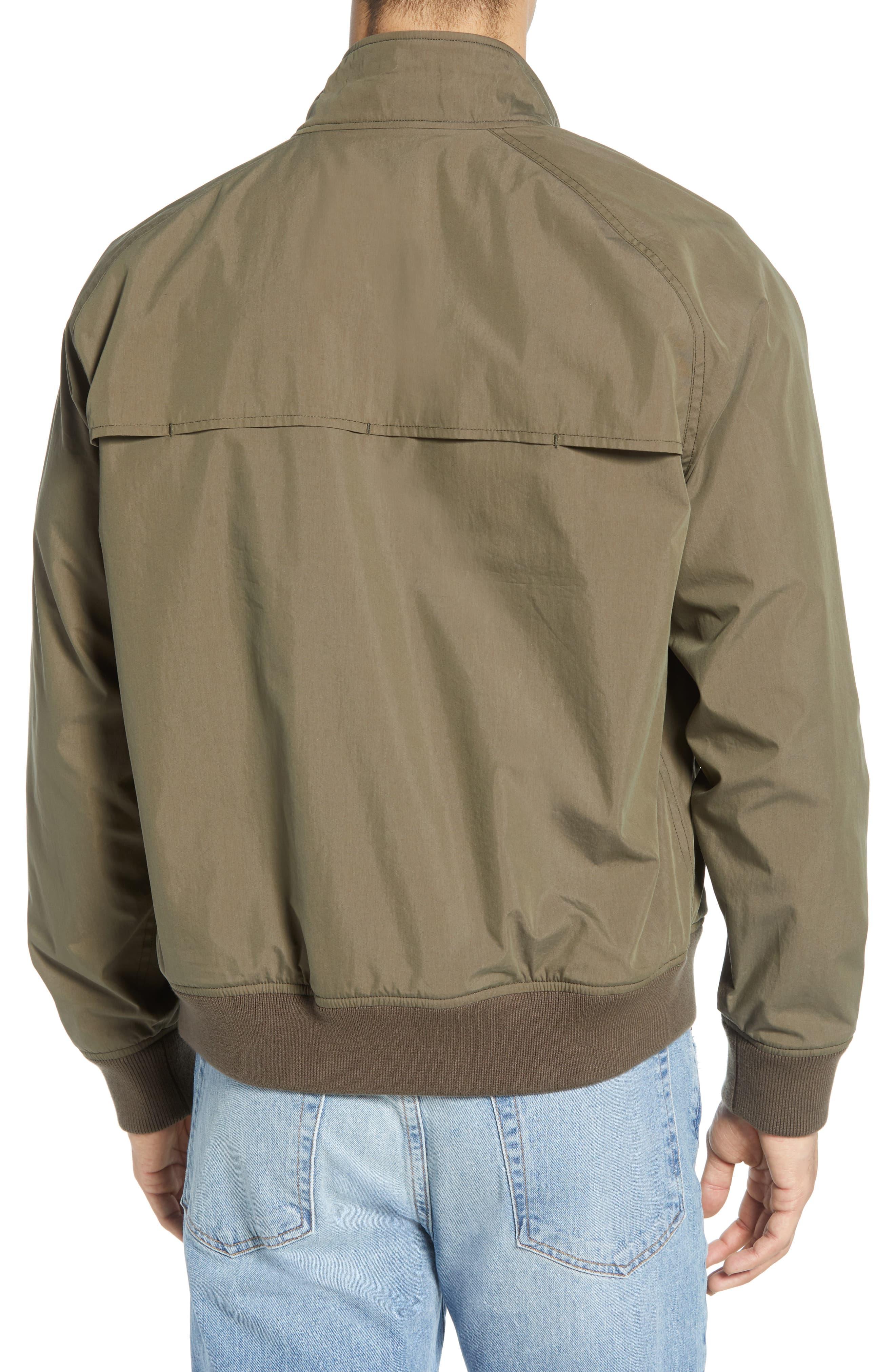 Download FRAME Cotton Zip Harrington Jacket in Green for Men - Lyst