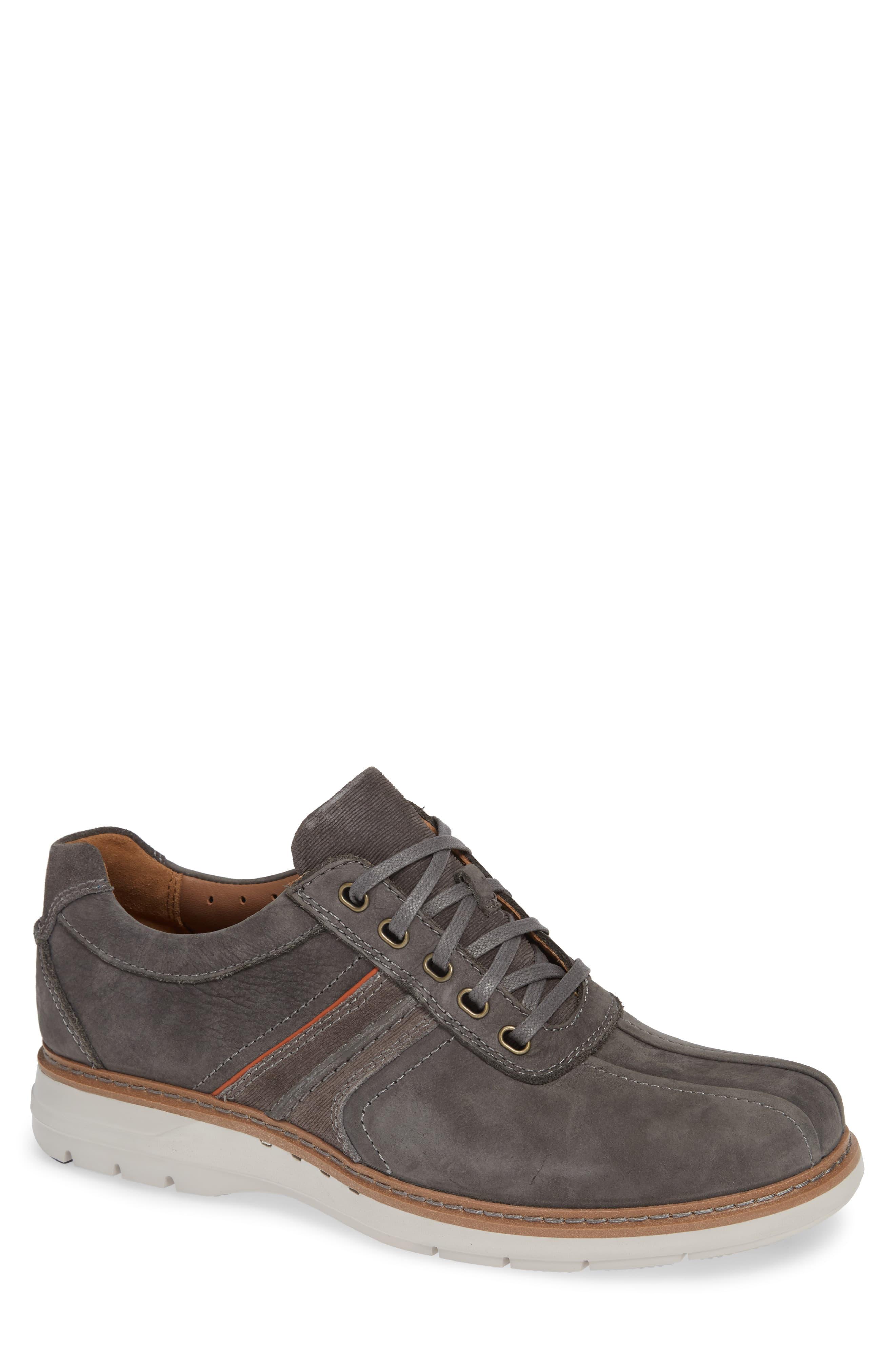 Clarks Leather Un Ramble Go in Grey Leather (Gray) for Men - Save 1% - Lyst
