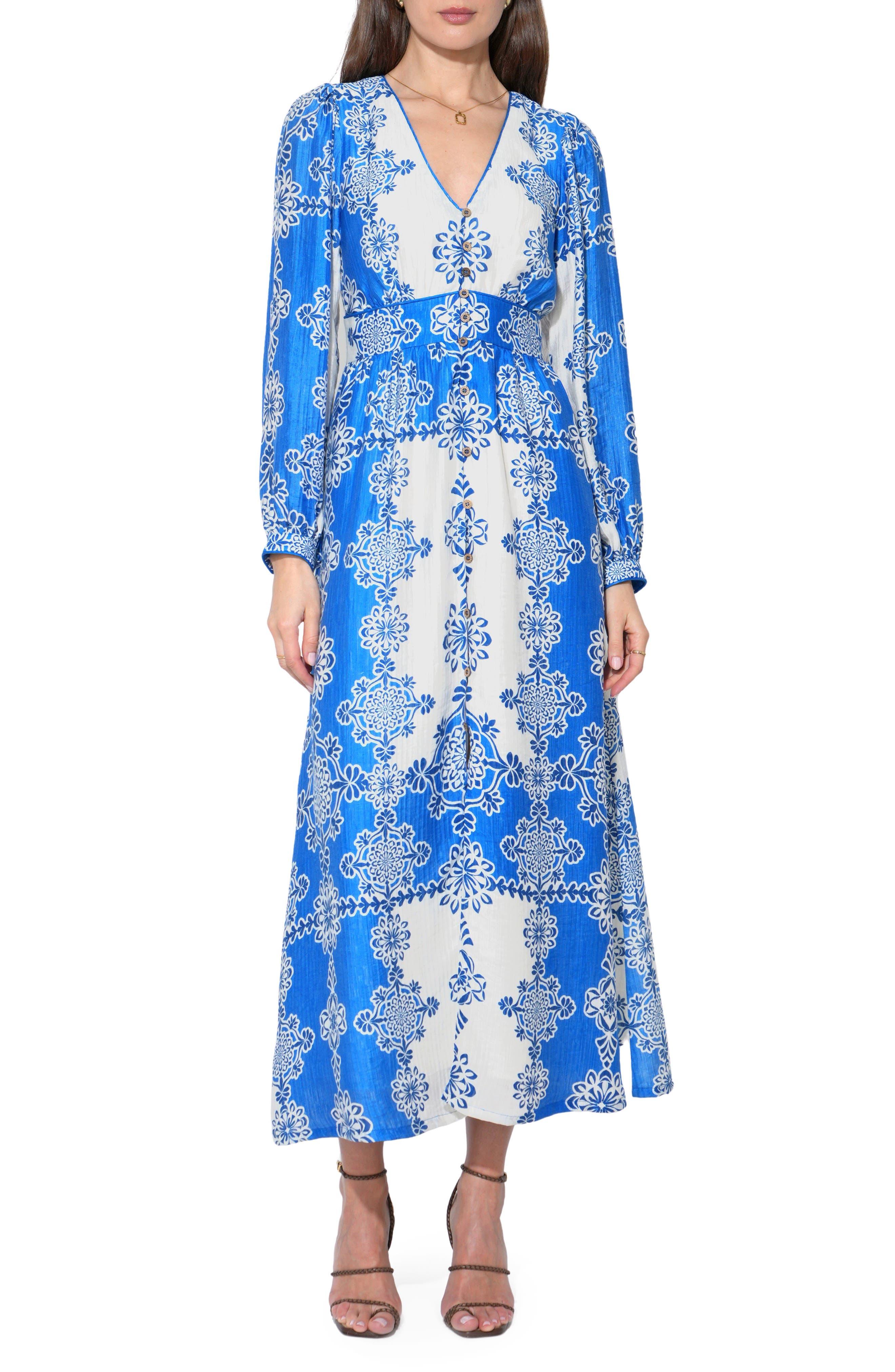 adelyn rae blue dress Athena Long Sleeve Maxi in $50-$99 Black Dresses in Womens Size:16.5 / l F266D7166