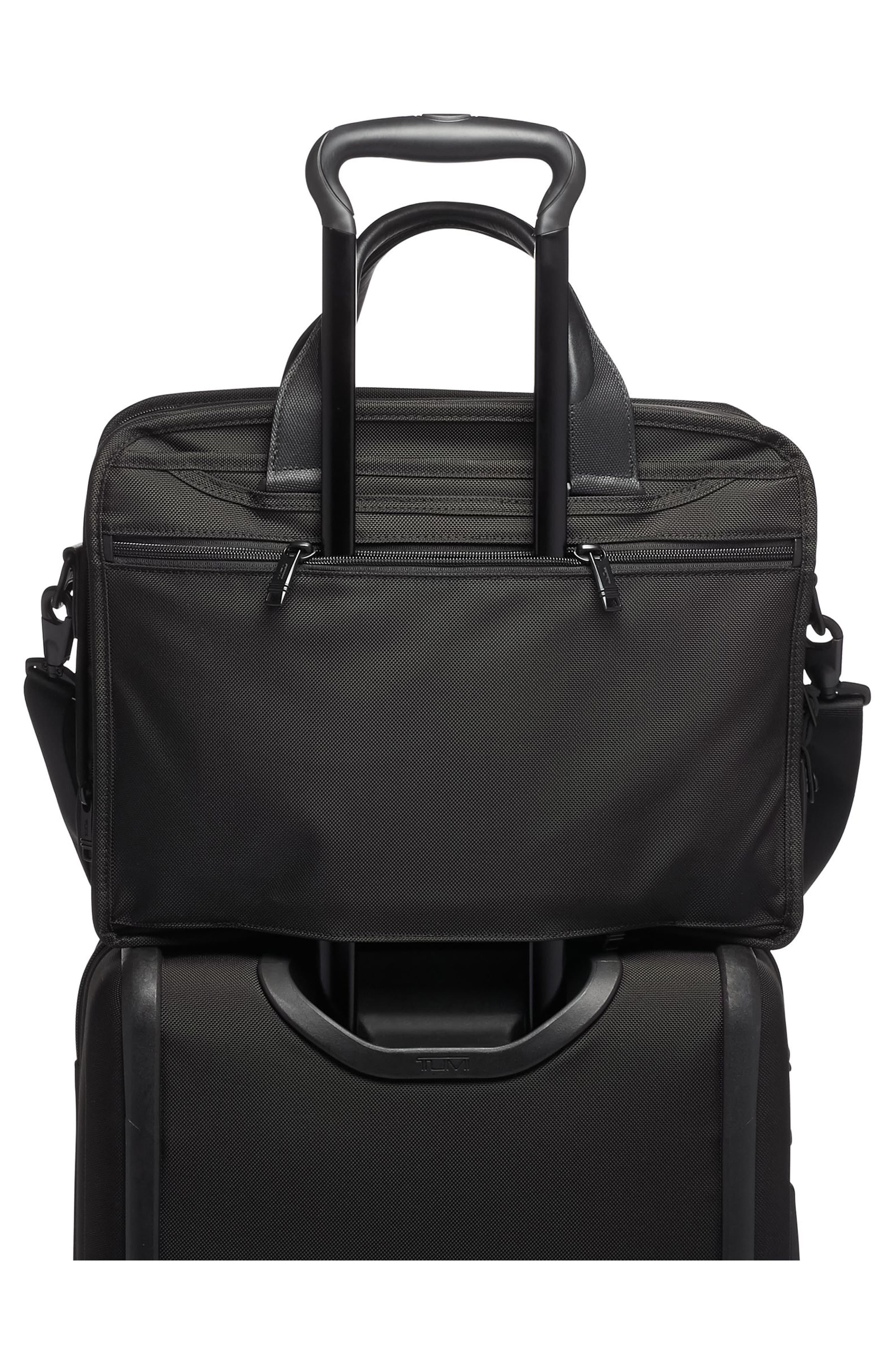 Tumi Synthetic Alpha 3 T-pass Expandable Laptop Briefcase in Black for ...