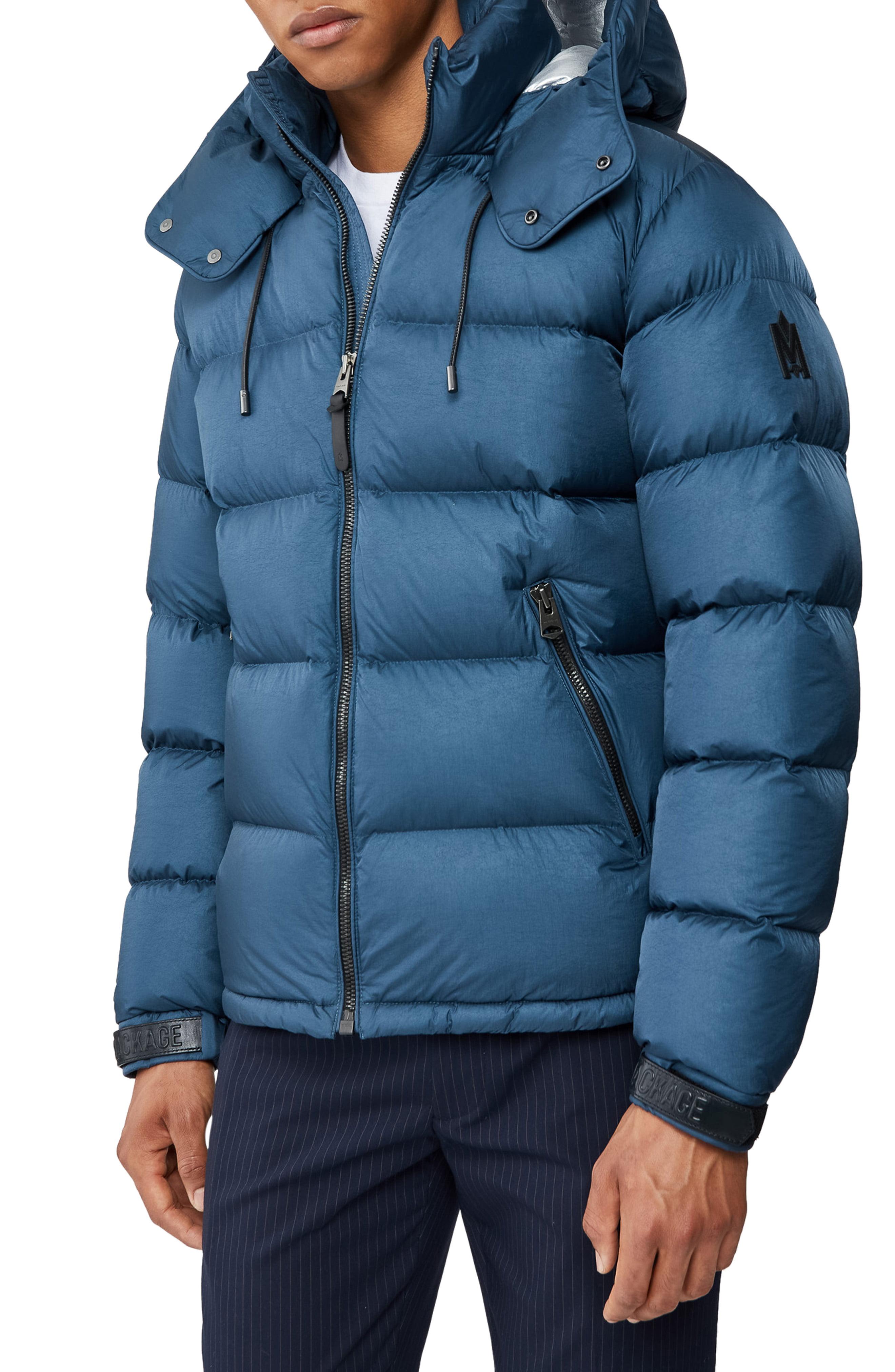 Mackage Jonas Water Repellent Down Coat in Navy (Blue) for Men Lyst