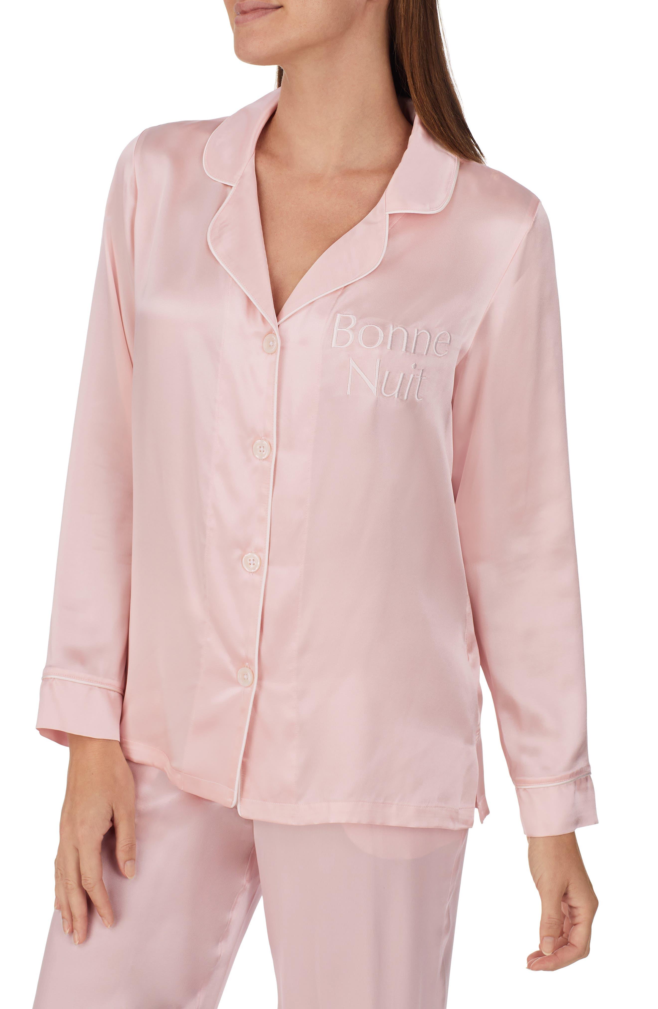 Bedhead Pajamas 3-Piece Silk Pajamas in Ice Pink