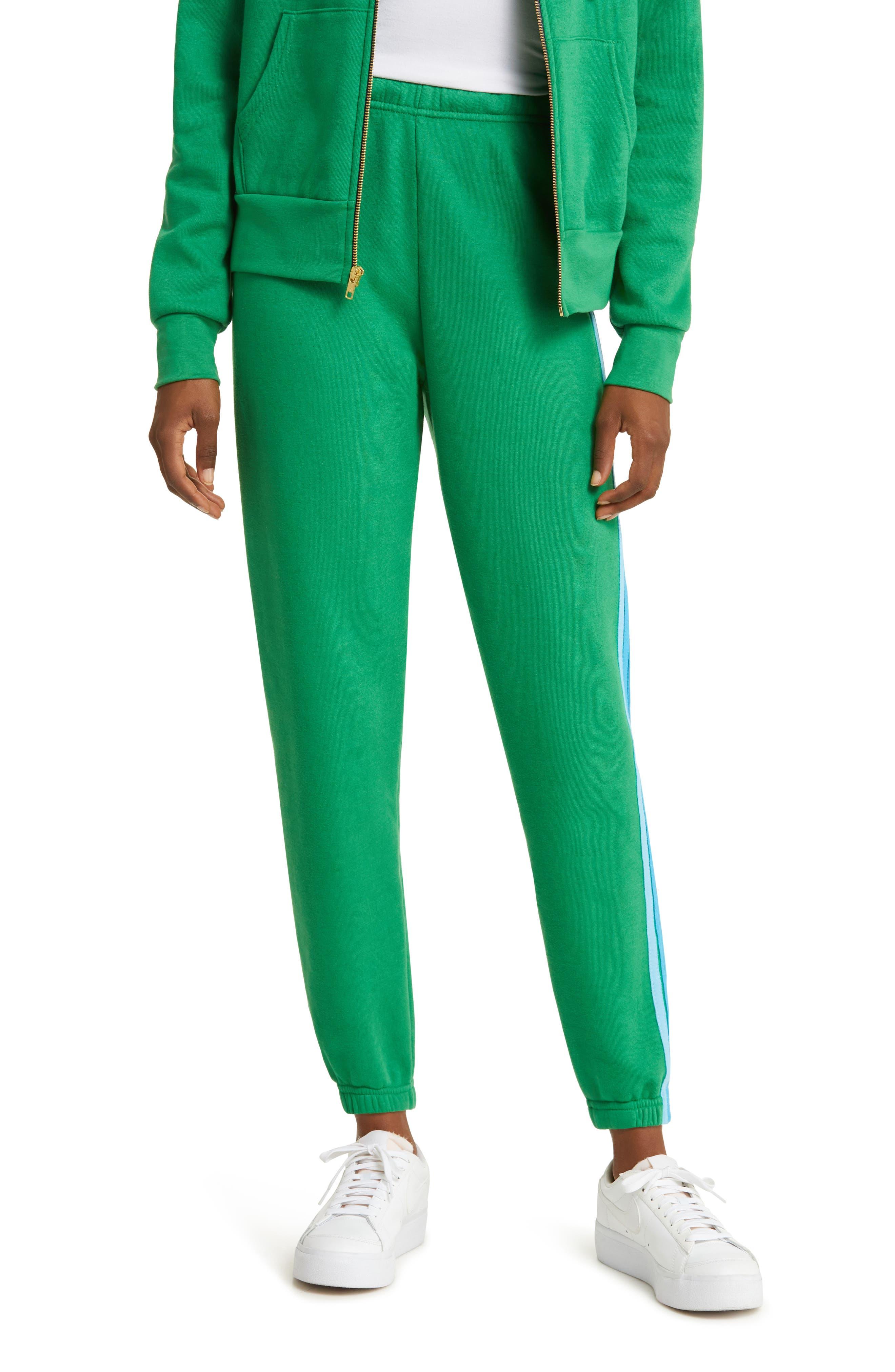 kelly green adidas track pants