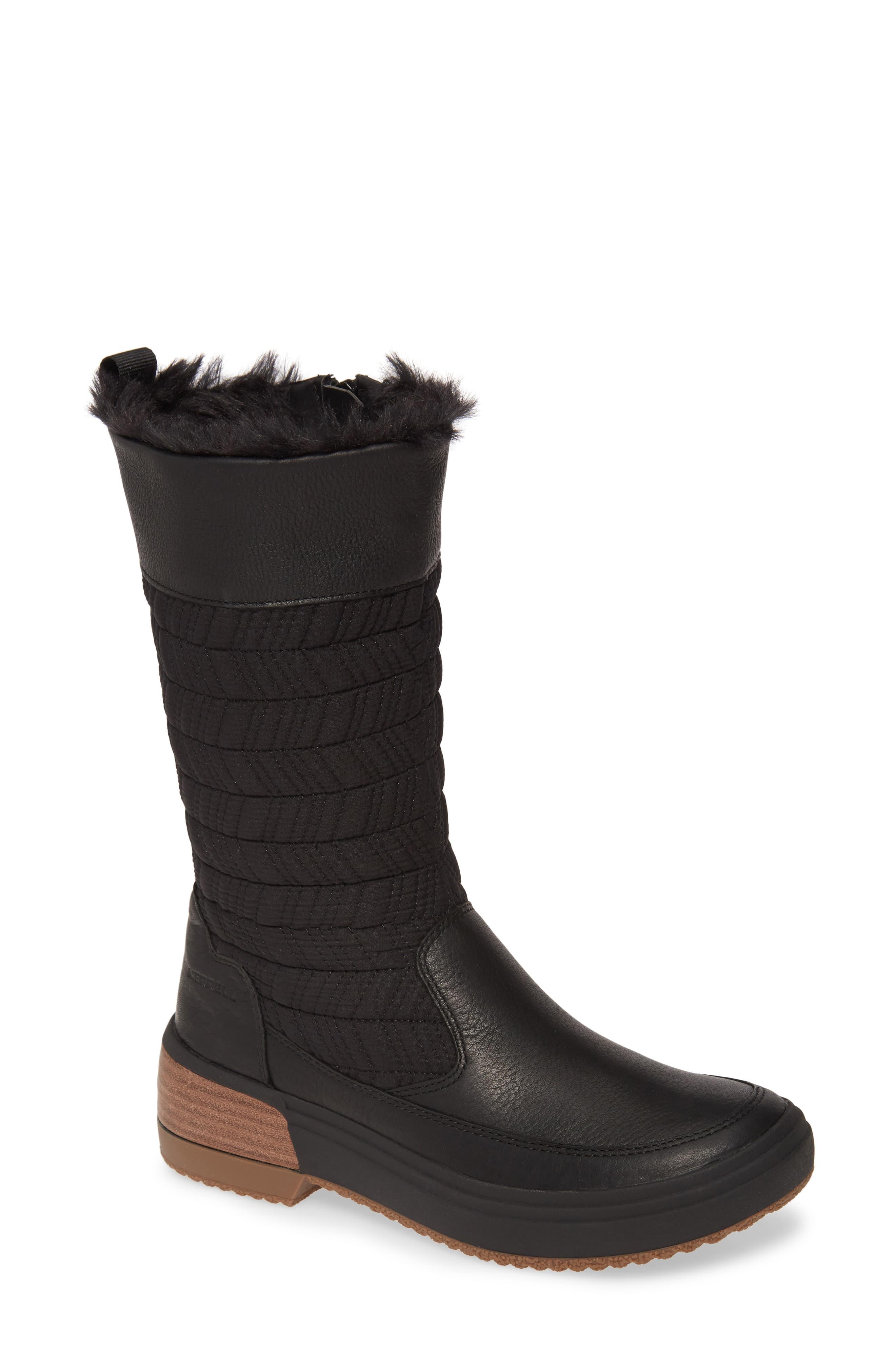 Merrell Haven Polar Waterproof Boot in Black - Lyst