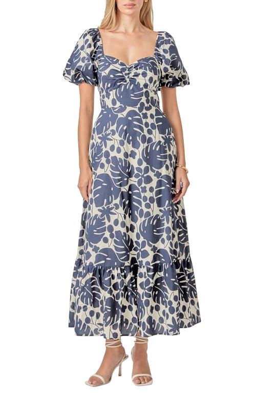 chinese dress ladies Floral Print Maxi Dress  English Factory