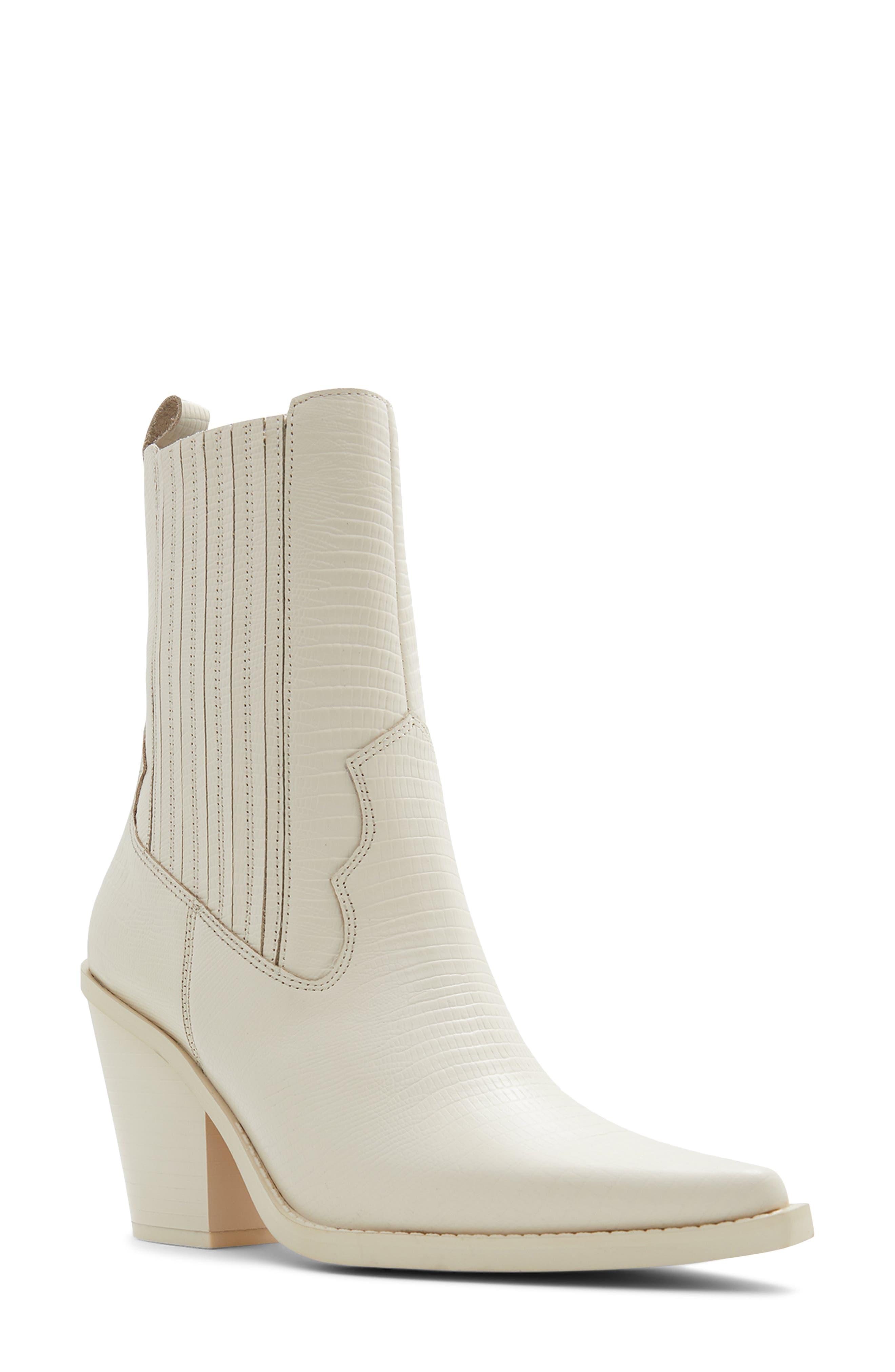 ALDO Uplift Lug Platform Combat Boot in White Lyst