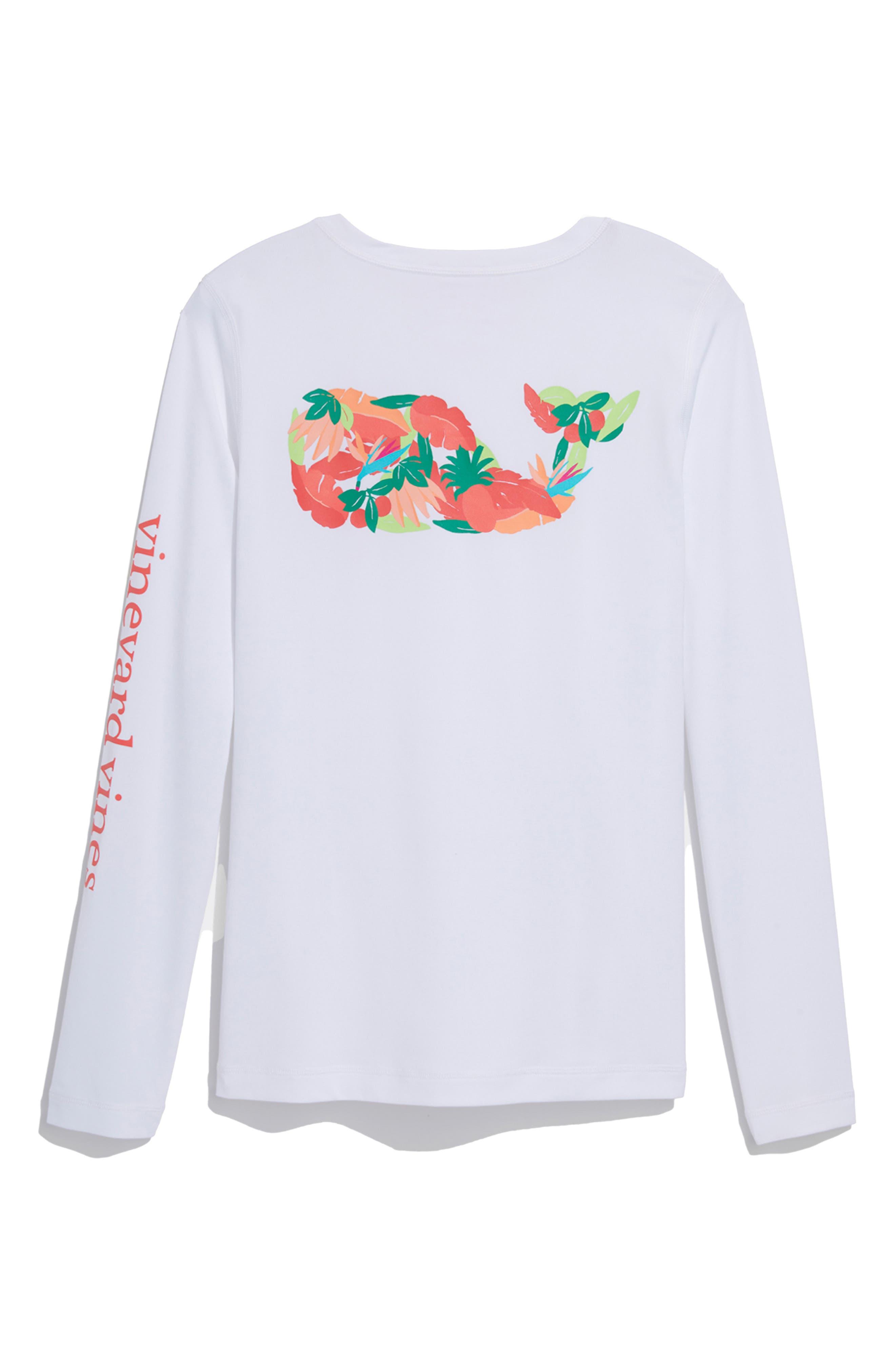 Vineyard Vines Long Sleeve Vintage Whale Graphic T Shirt Green