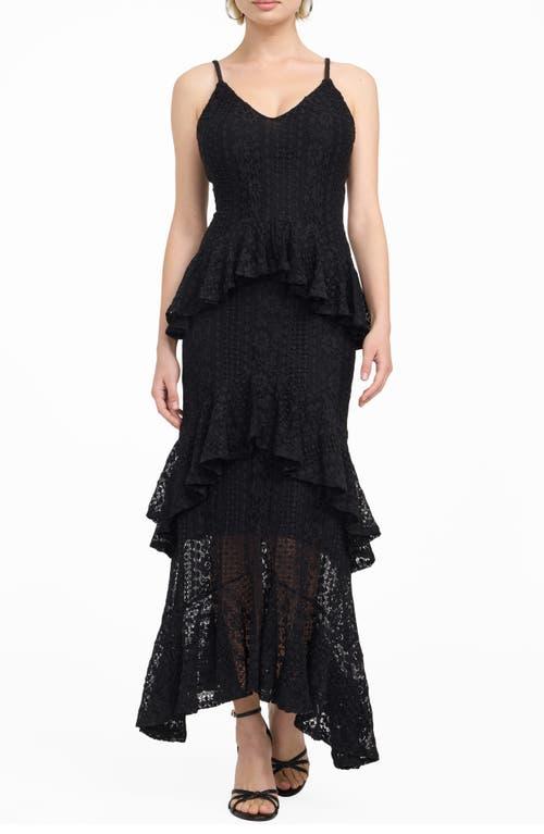 high low ruffle maxi dress PRETTYGARDEN Womens Summer Strapless Maxi Dresses Ruffle Tube Asymmetr