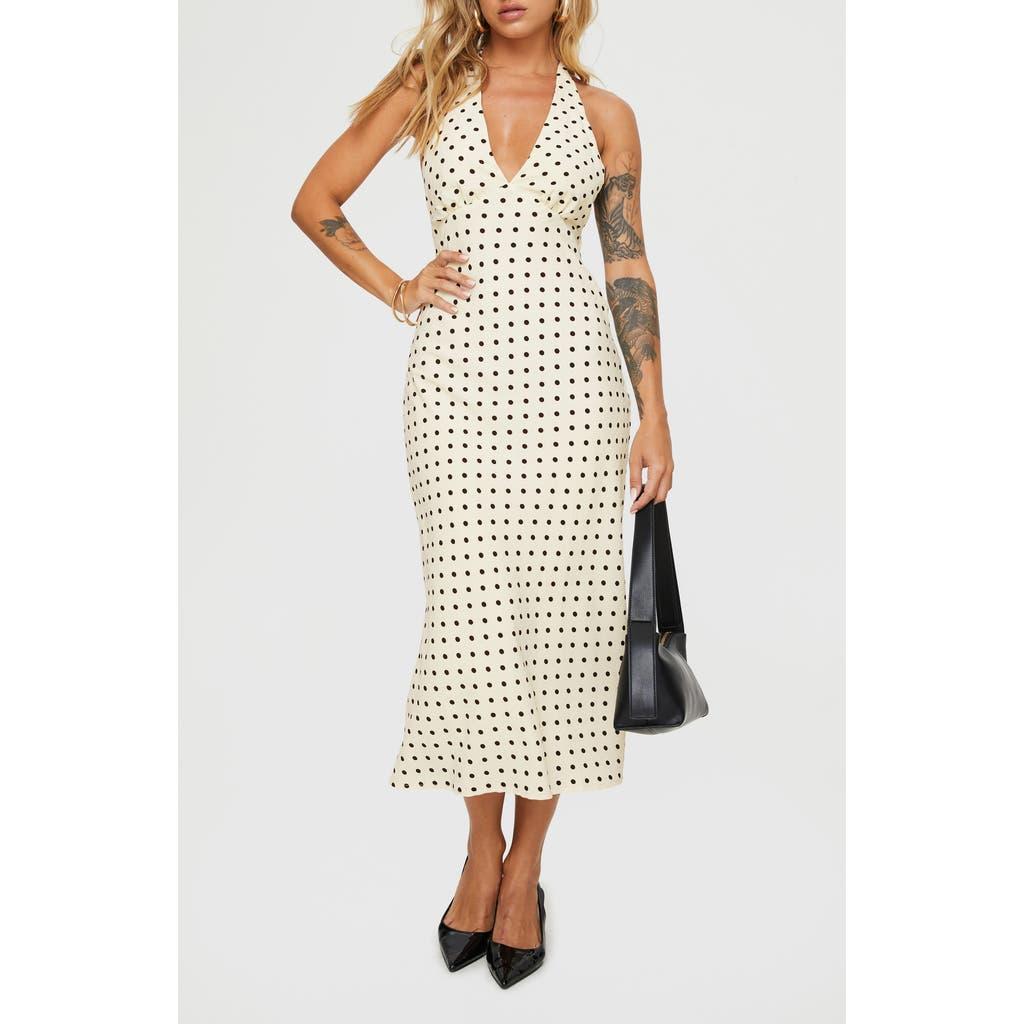 Princess Polly Kimbelle Polka Dot Halter Neck Dress | Lyst Princess Polly Kimbelle Polka Dot Halter Neck Dress | Lyst
